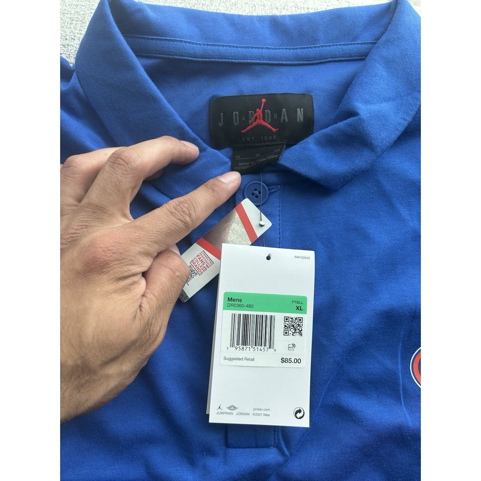 Nike Jordan Gators Nike Football Polo Men's XL Dri-FIT NCAA Size US XL / EU 56 / 4 - 4 Thumbnail