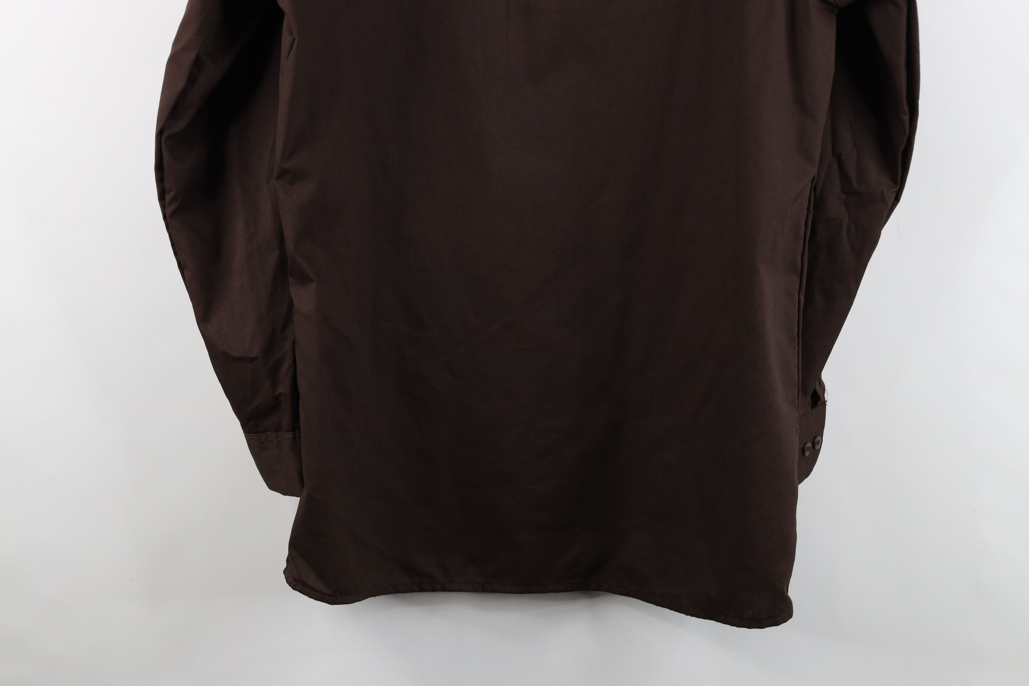 Dickies Vintage 90s Dickies Workwear Mechanic Button Shirt Brown USA Size US M / EU 48-50 / 2 - 12 Thumbnail
