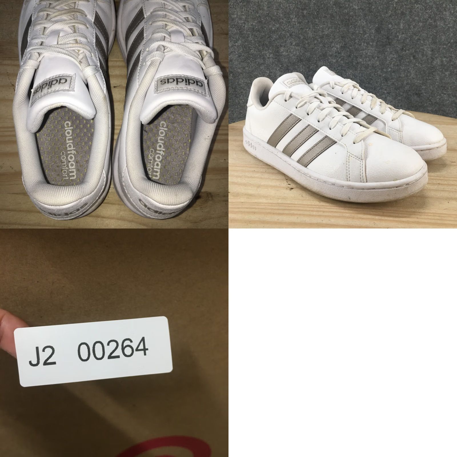Adidas Adidas Sneaker Men 8.5 White Grand Court Lace Up Round Toe Casual Comfort F36485 Size US 9 / EU 42 - 10 Thumbnail