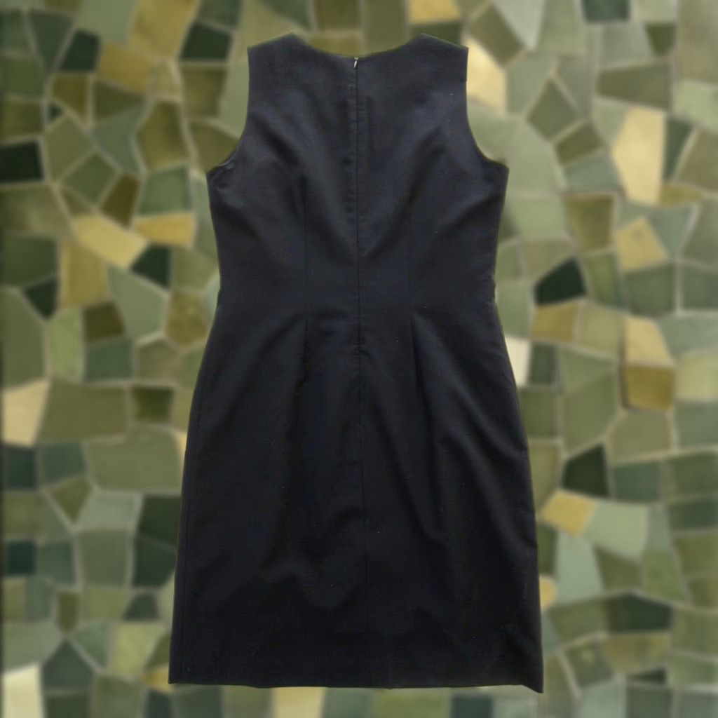 Vintage Dalia Black Sleeveless Sheath Shift Tank Pencil Dress Woman 8 Size M / US 6-8 / IT 42-44 - 1 Thumbnail