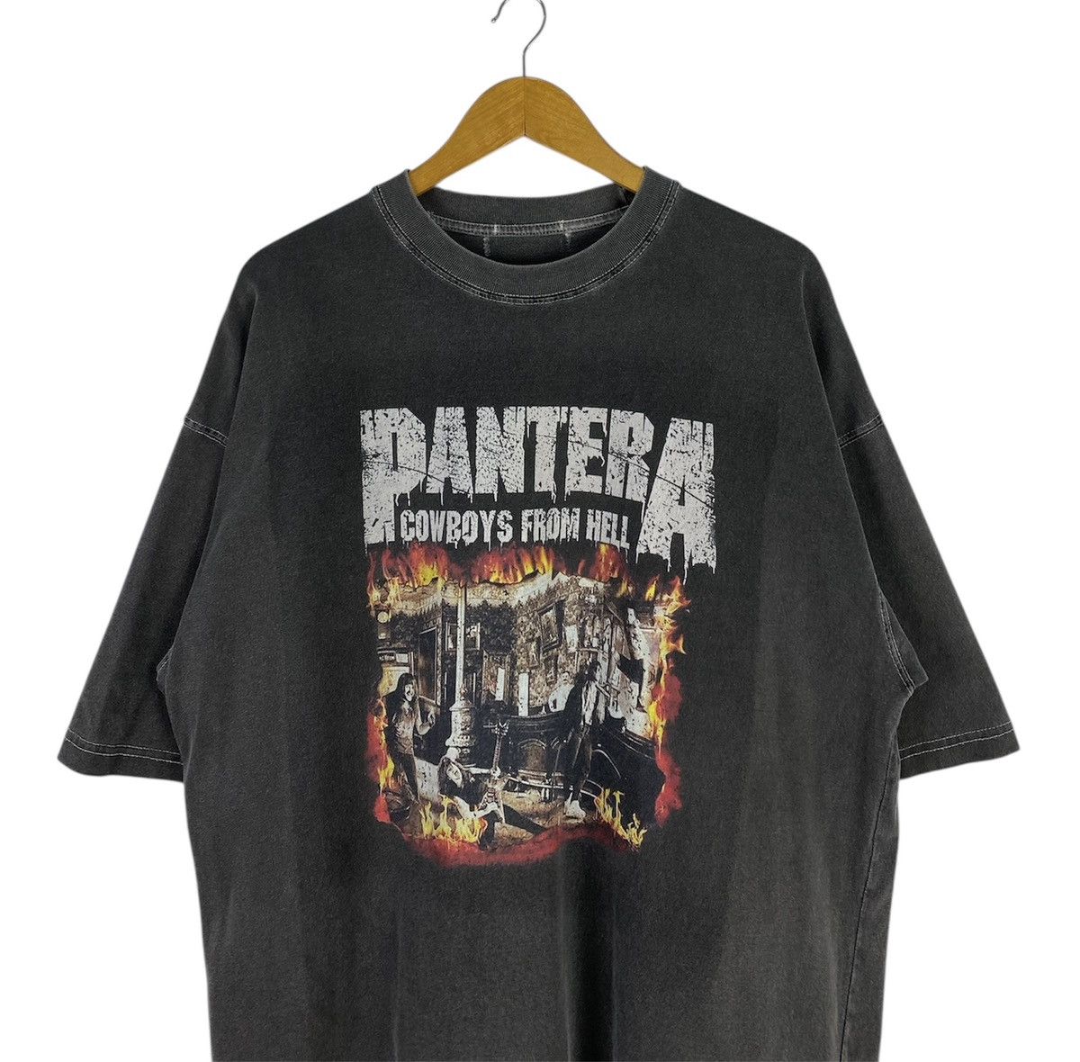 Japanese Brand Rare🔥Vintage Pantera Band Shirt Big Logo Spell Out Size US XL / EU 56 / 4 - 2 Thumbnail