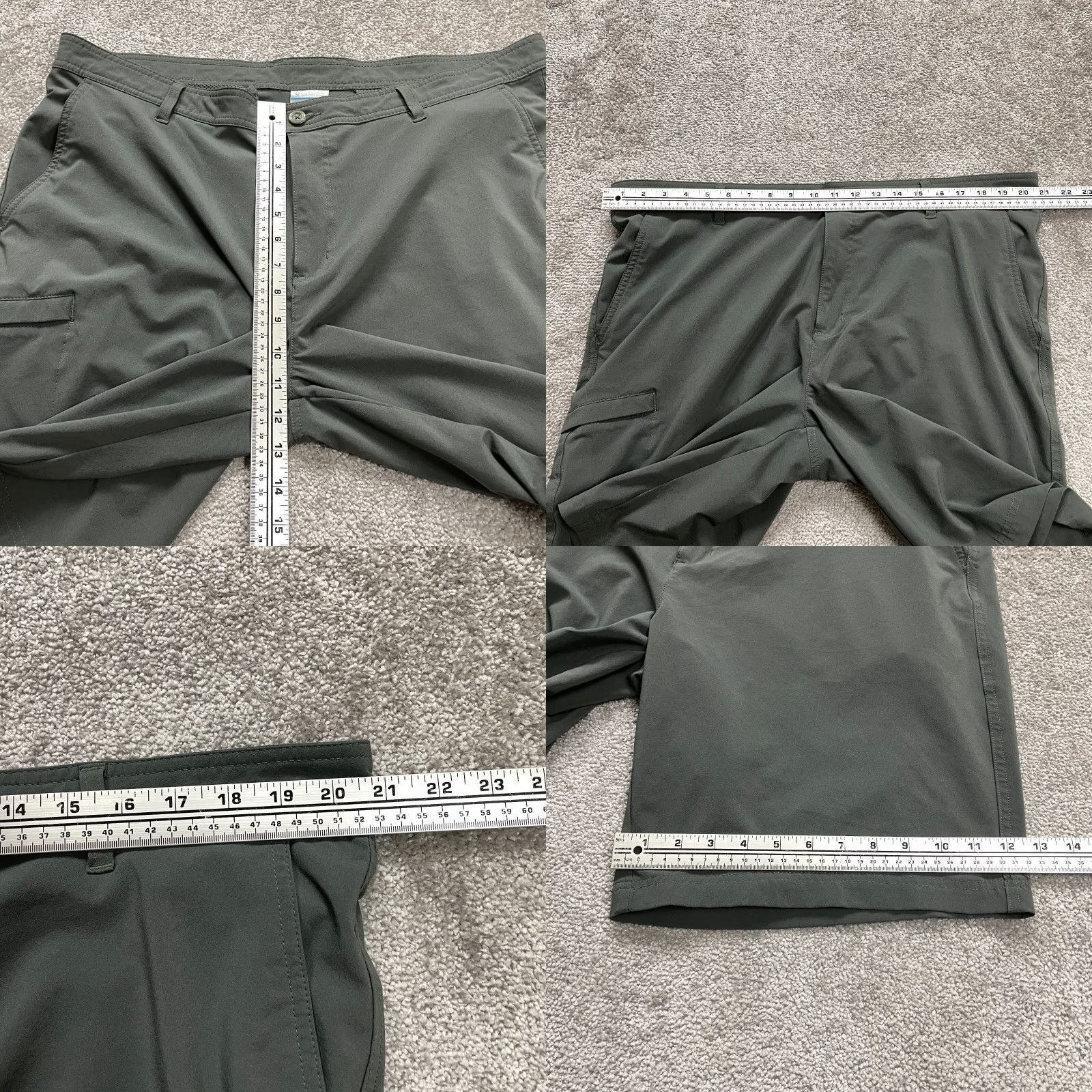 Vintage Columbia PFG Chino Cargo Shorts Mens 42x10 Gray Stretch Active Outdoor Fishing Size US 40 / EU 56 - 8 Thumbnail