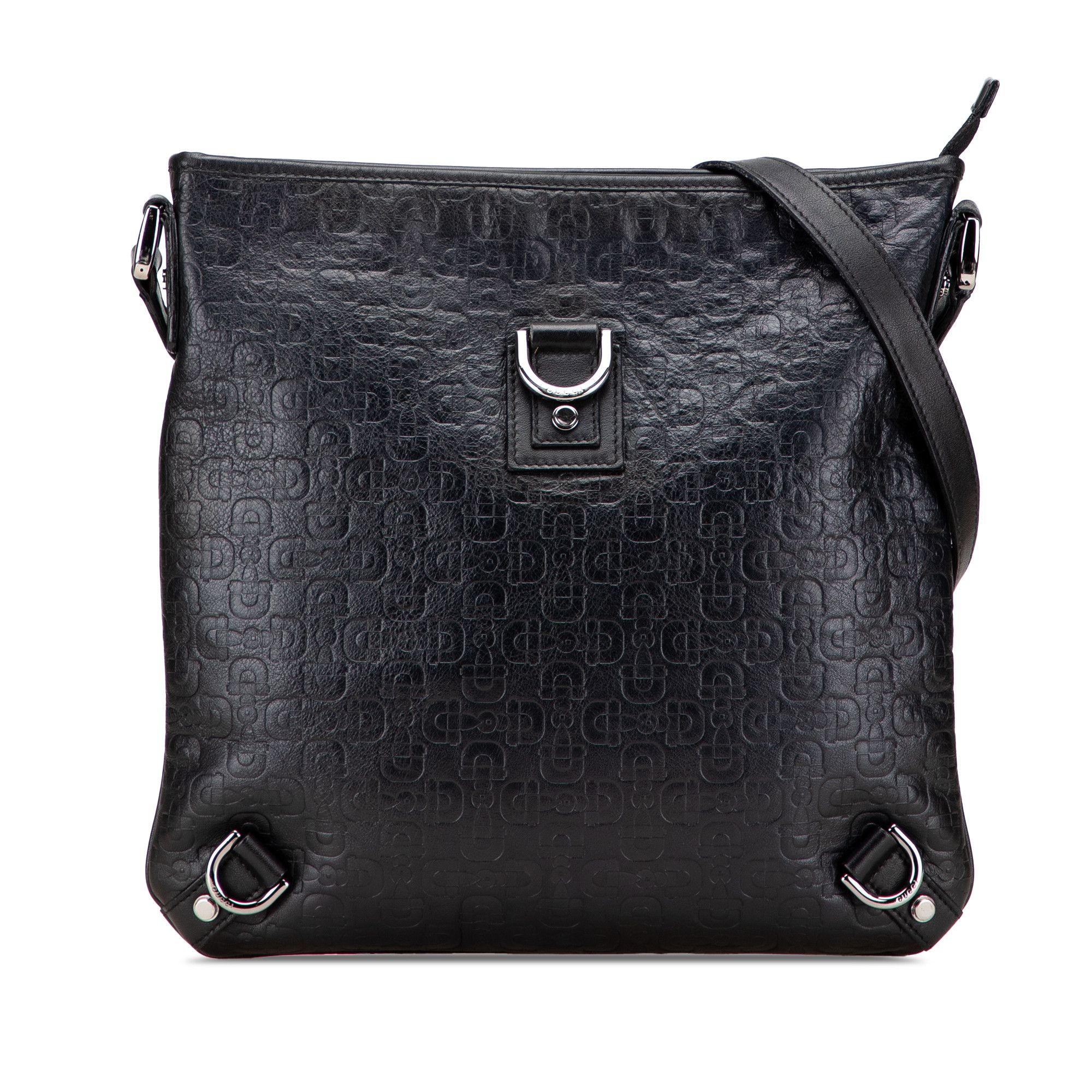 Gucci Gucci Horsebit Embossed Leather Abbey D Ring Crossbody Size ONE SIZE - 1 Thumbnail