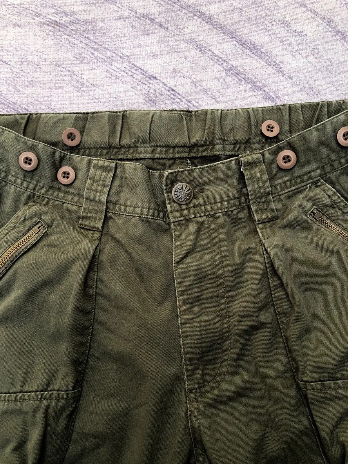 Japanese Brand × Vintage Green 🇯🇵 Multi-Pocket Tactical Cargo Pants 8 Pocket Size US 32 / EU 48 - 9 Thumbnail