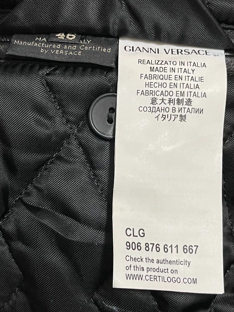 Versace Versace Padded slim-fitting soft sheepskin jacket Size US M / EU 48-50 / 2 - 8 Thumbnail