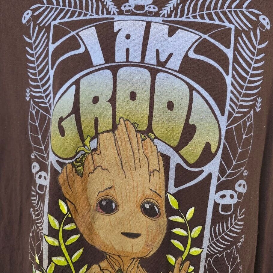 Marvel Comics Groot T Shirt Mens Size Large Brown Marvel Comics Guardians Size US L / EU 52-54 / 3 - 2 Thumbnail