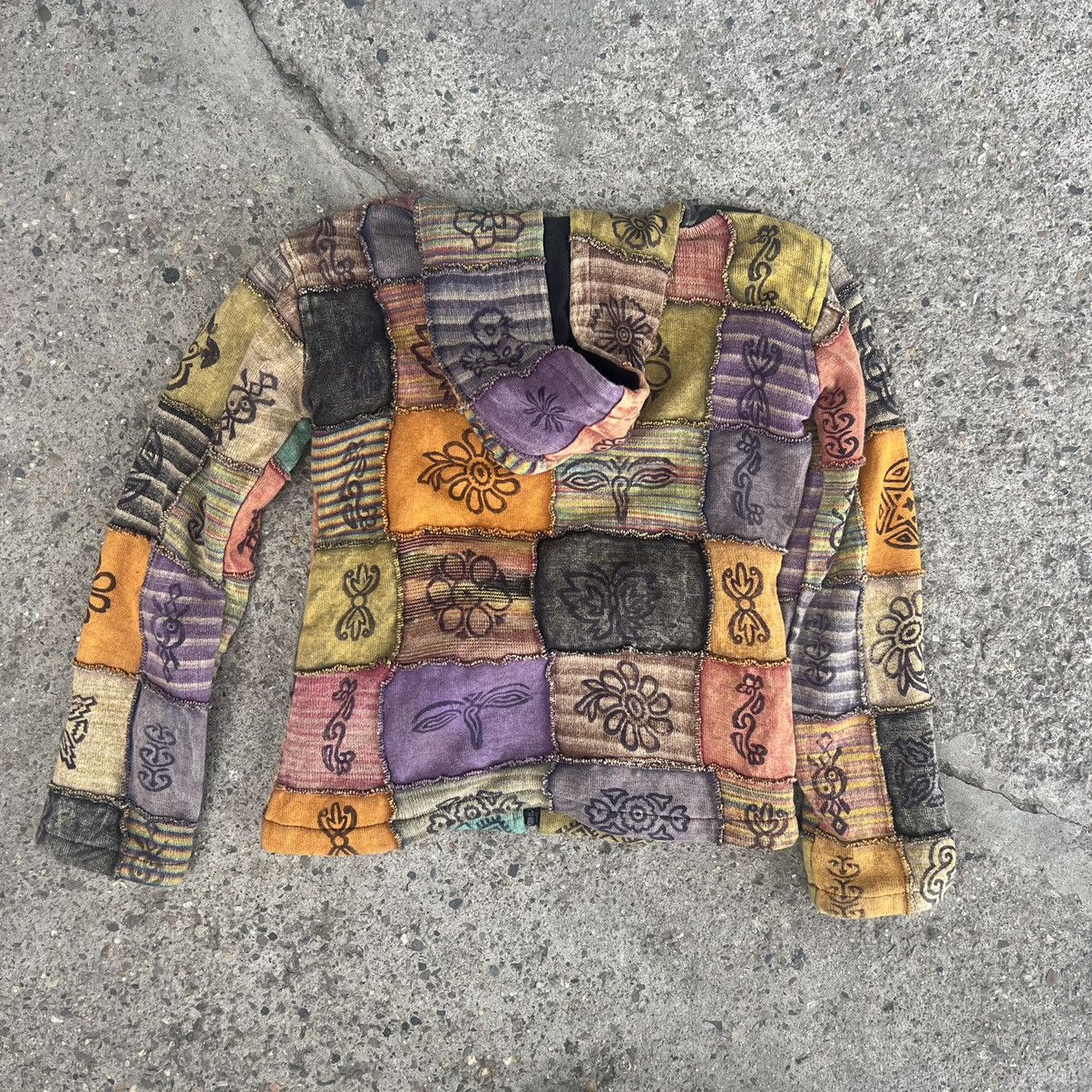 Japanese Brand × Vintage vintage patchwork jacket made in Nepal Size M / US 6-8 / IT 42-44 - 7 Thumbnail