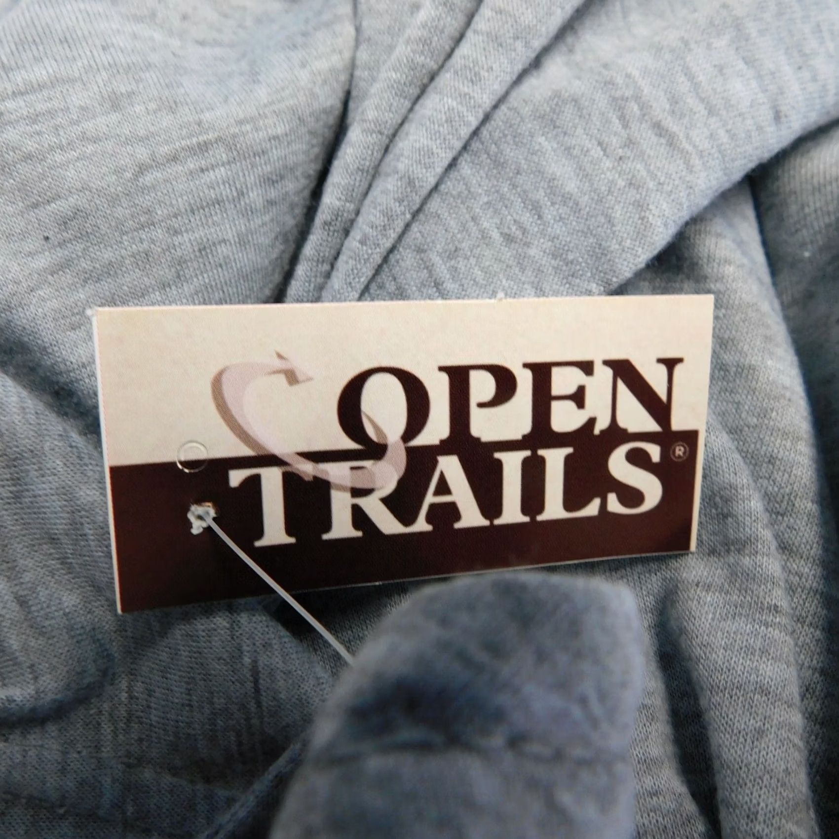 Vintage Open Trails Men's Pocket Muscle Tank Shirt Gray Medium Cotton Blend Size US M / EU 48-50 / 2 - 3 Thumbnail