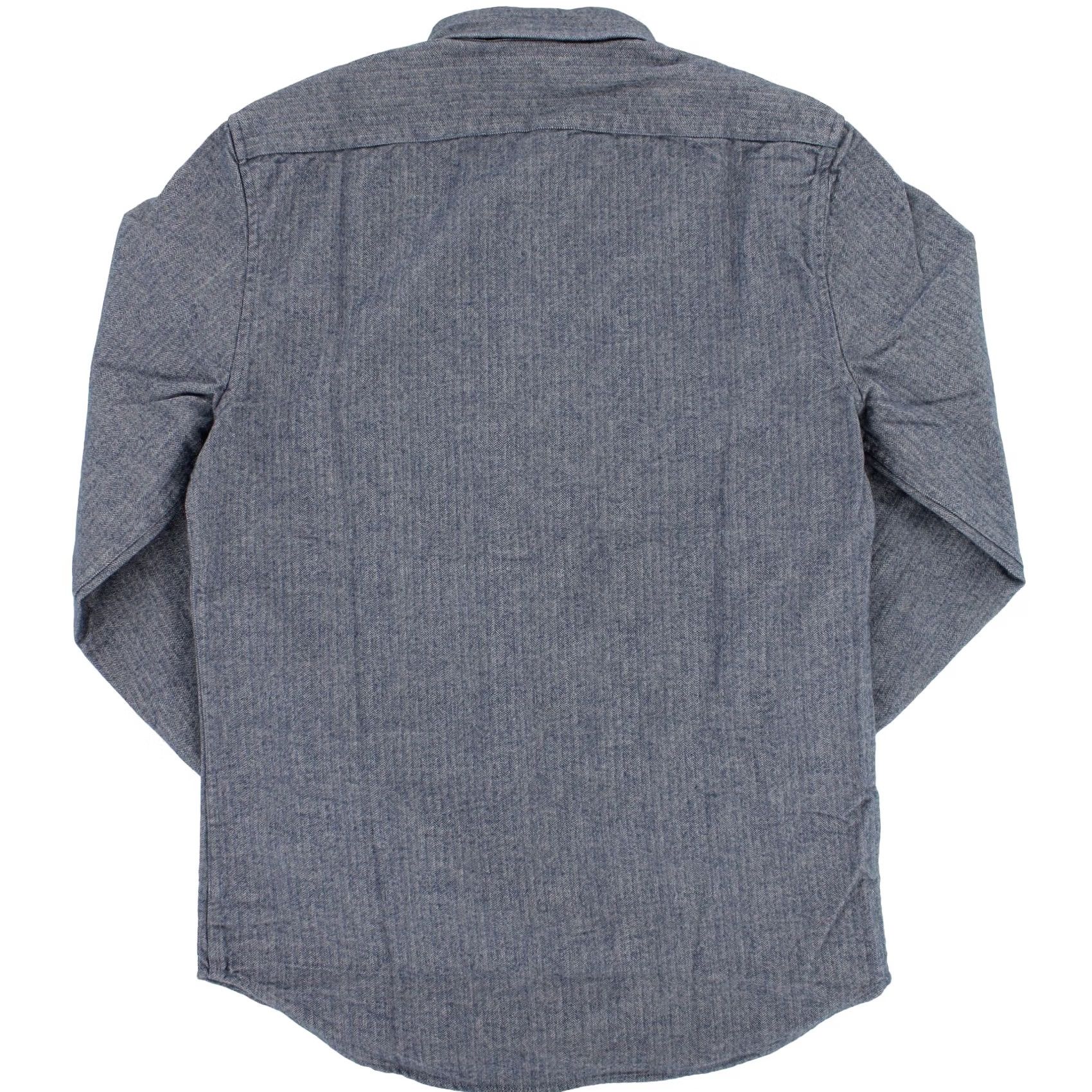 Taylor Stitch Taylor Stitch The Mechanic Shirt XS Button-Up Slate Herringbone 100% Cotton Blue Long Sleeve Casual Mens Size US XS / EU 42 / 0 - 2 Thumbnail