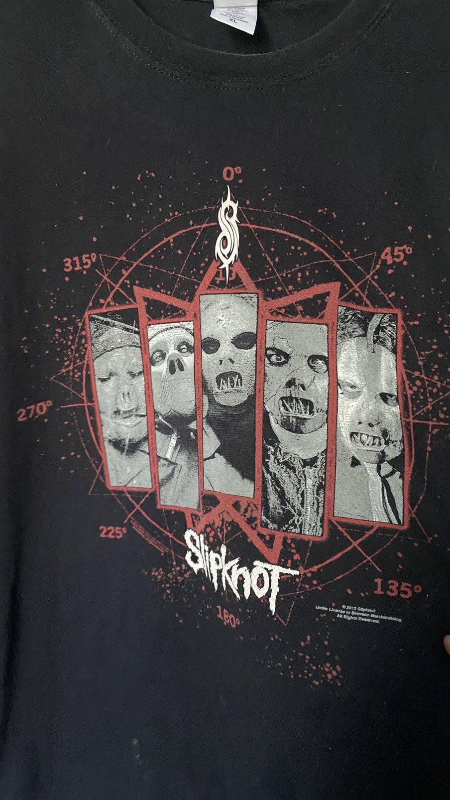 Slipknot Vintage Slipknot 2012 tour tee T-shirt Size US XL / EU 56 / 4 - 5 Thumbnail