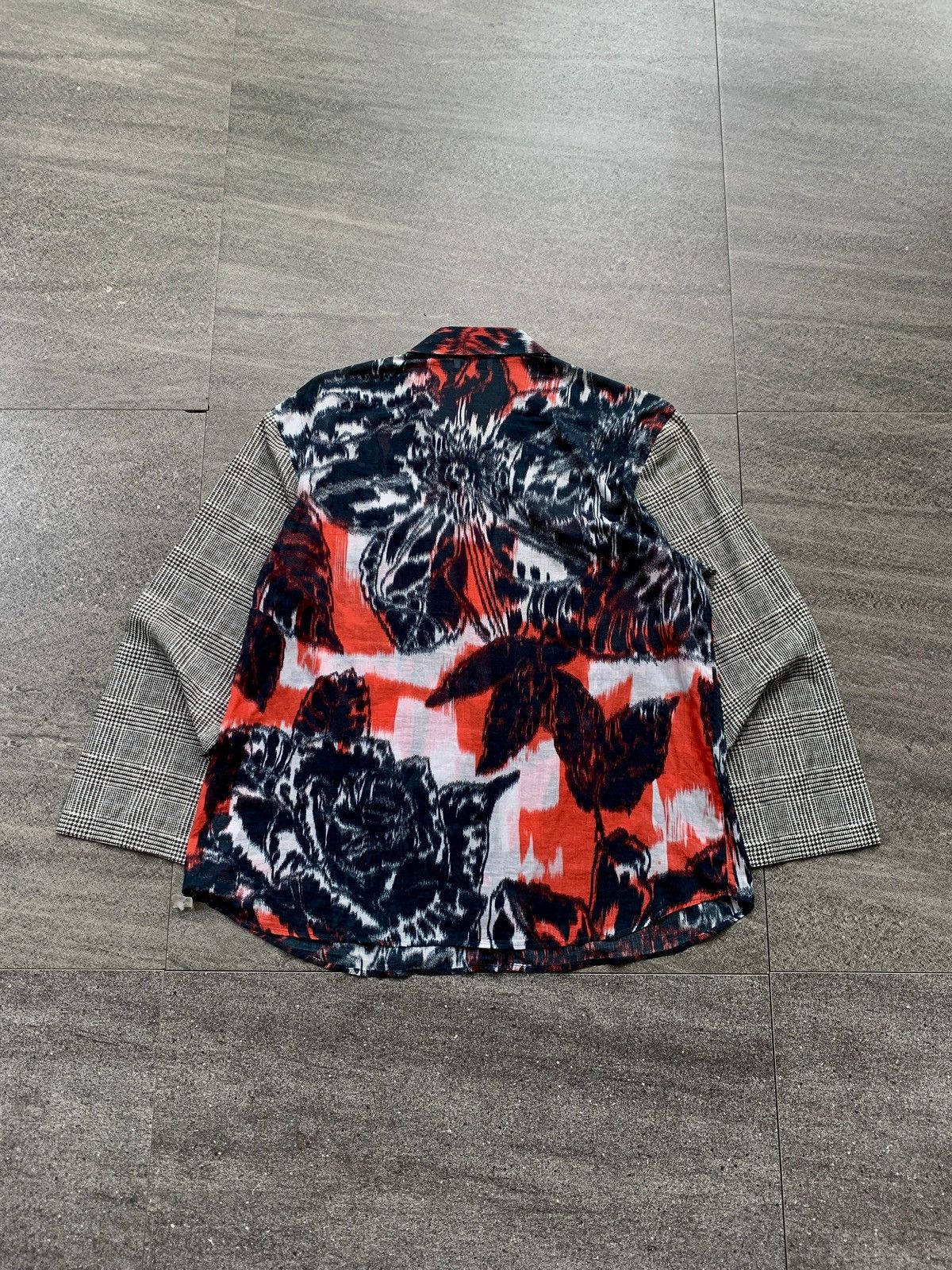 Dries Van Noten FREE IMPORT TAX Tie Dyed/Plaid Light Cotton Shirt Size US S / EU 44-46 / 1 - 6 Thumbnail