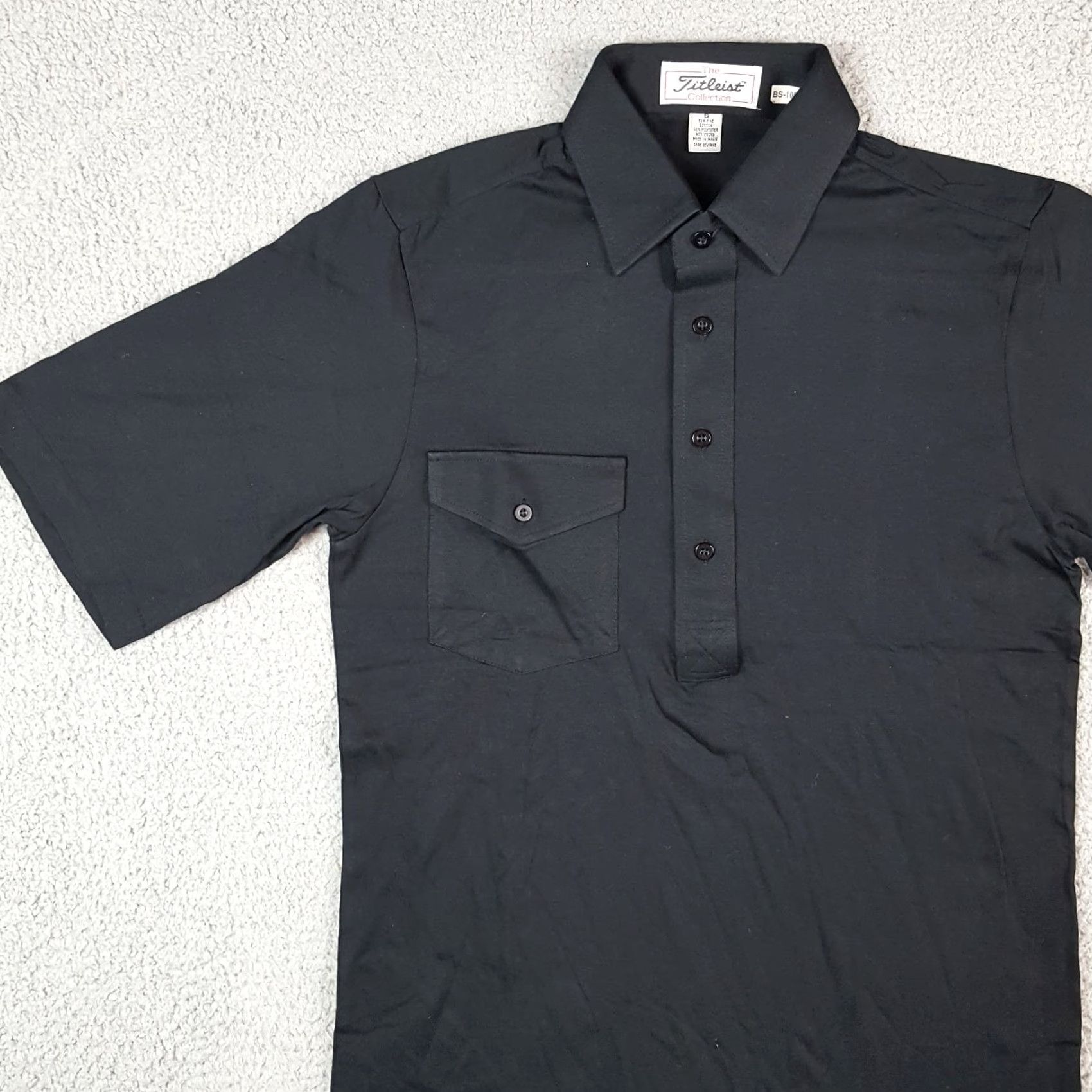 Titleist VINTAGE Titleist Golf Preppy Pocket Polo Shirt S Black Cotton Athletic Button Collar Shirt Mens Size US S / EU 44-46 / 1 - 4 Thumbnail