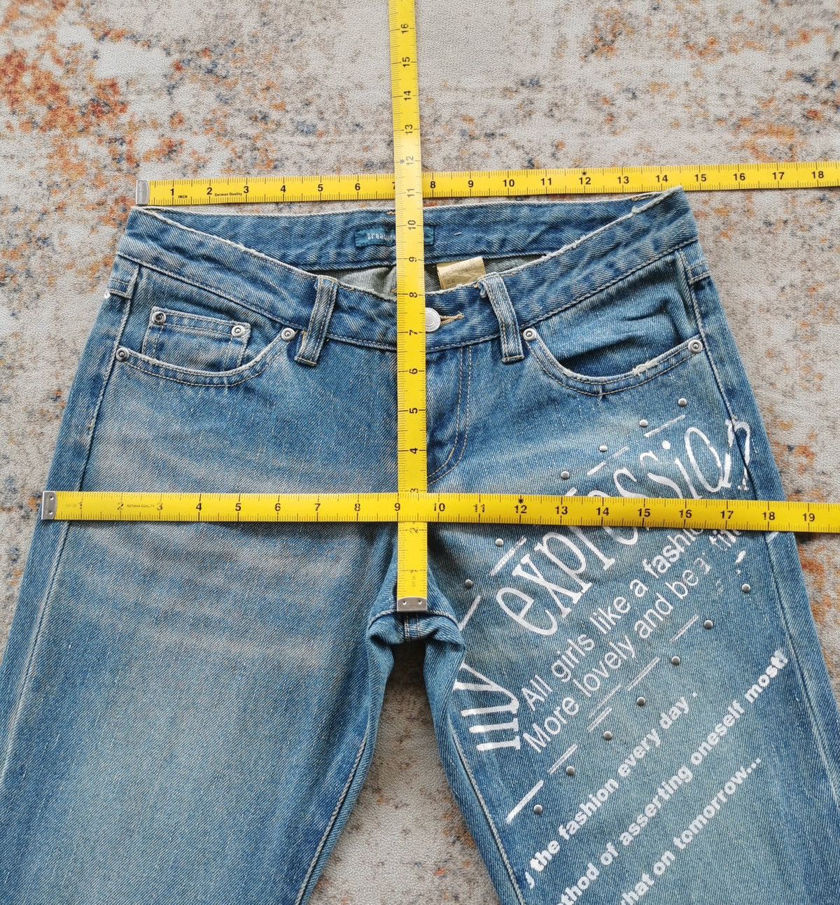 Japanese Brand Treasure Island Flare Bootcut Jeans Size 29" - 12 Thumbnail