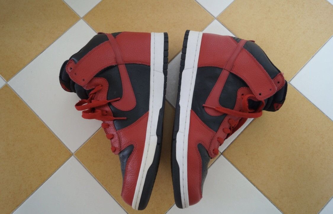 Nike Nike Dunk High - “Be True to Your Street” - Black/Red (2010) Size US 12 / EU 45 - 5 Thumbnail