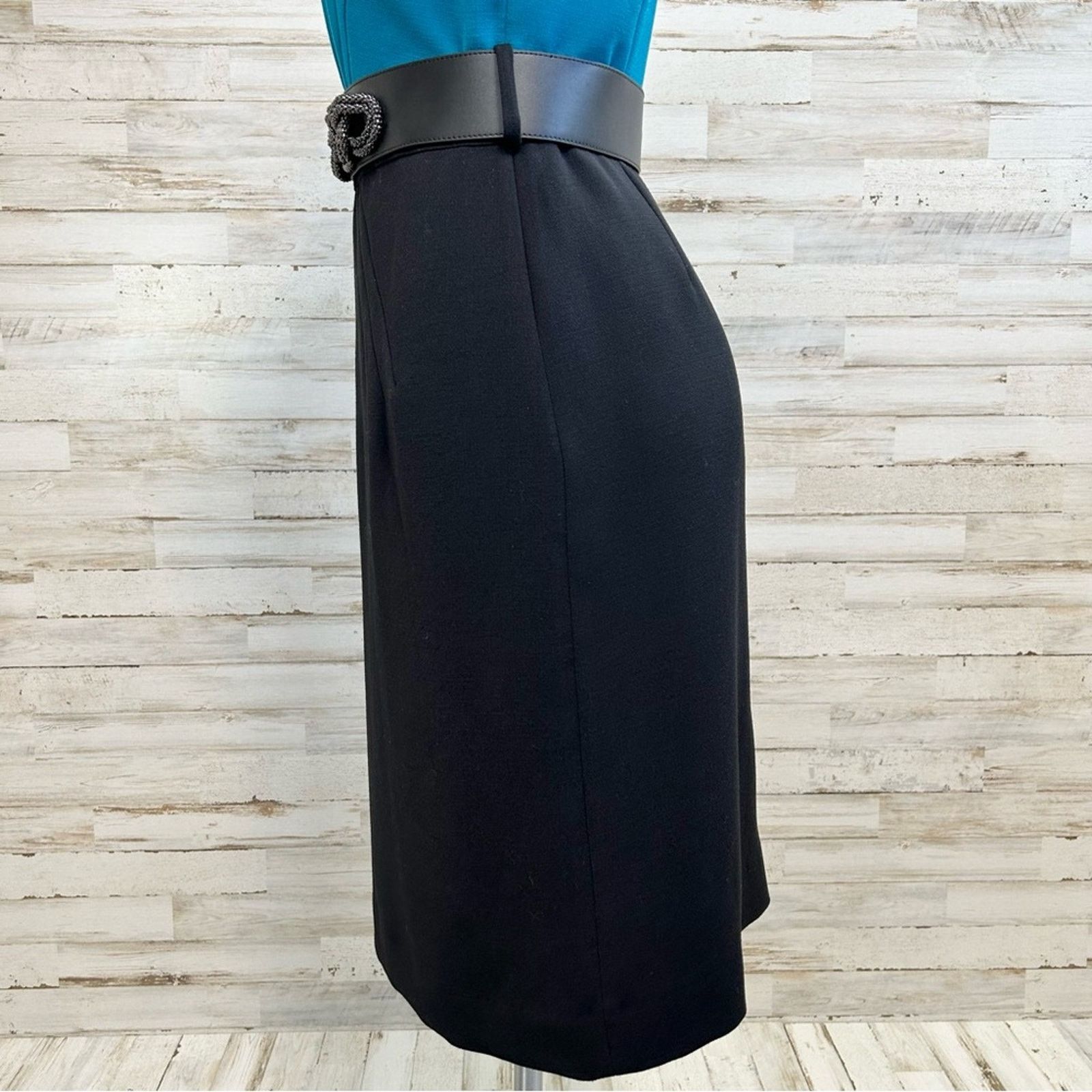 Elie Tahari Tahari Arthur S Levine Short Sleeve Belted Dress Size 4 Size S / US 4 / IT 40 - 7 Thumbnail