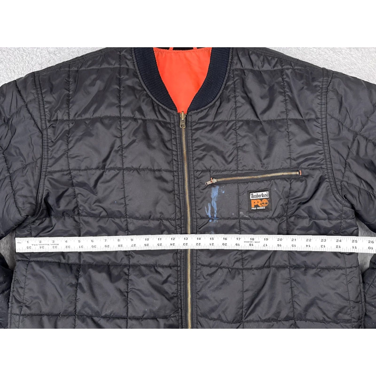 Timberland Timberland PRO Jacket Mens XL Black Quilted Full Zip Insulated Lined Work Bomber Size US XL / EU 56 / 4 - 7 Thumbnail