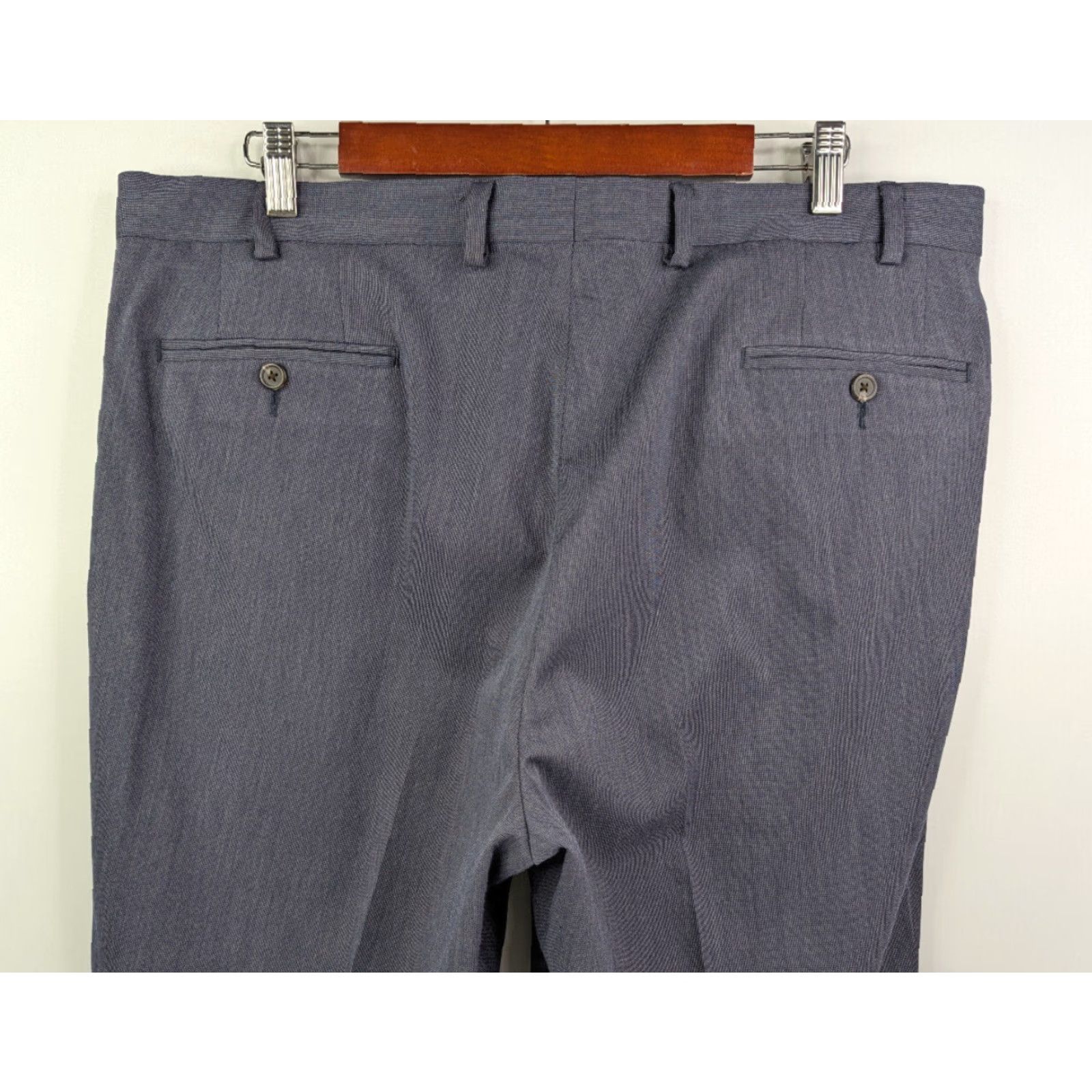 Ralph Lauren Ralph Lauren Dress Pants Mens 38x32 Navy Blue Pleated Poly Blend Slacks Wedding Preppy Size US 38 / EU 54 - 5 Thumbnail