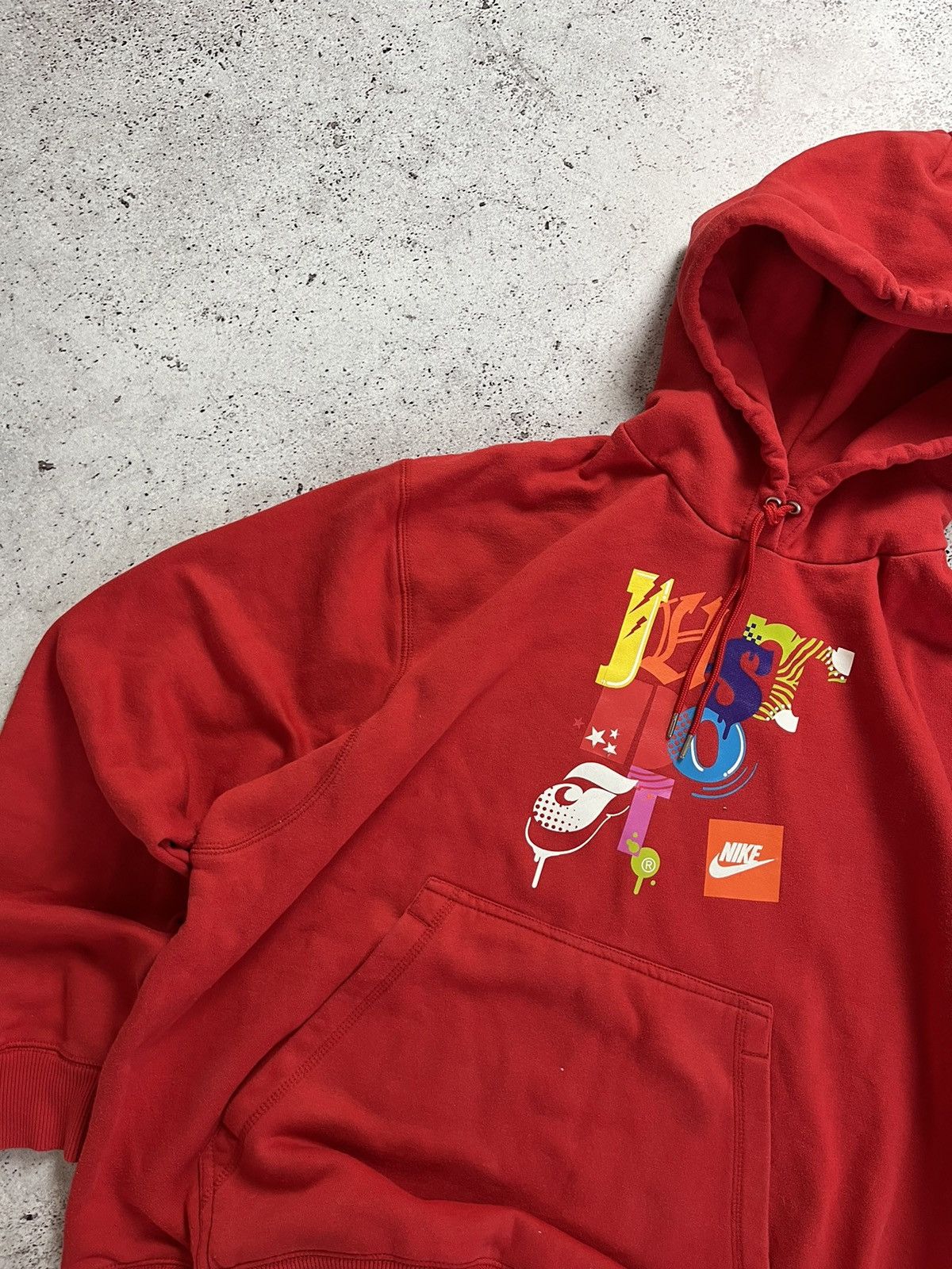 Nike × Vintage ❣️Vintage Nike Hoodie Just Do It Red Colour Size US XL / EU 56 / 4 - 3 Thumbnail