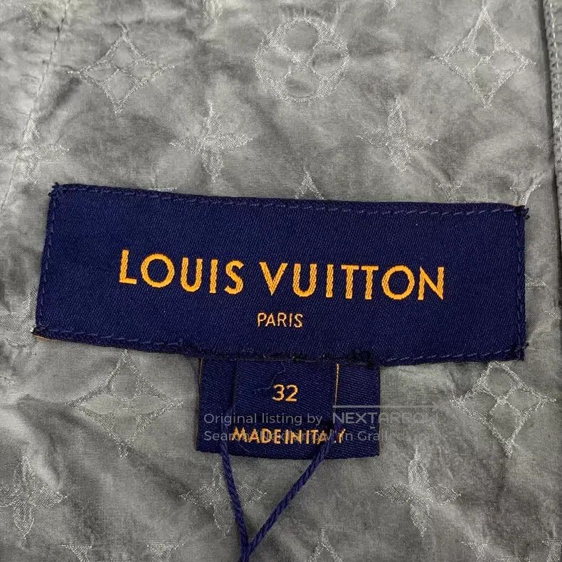 Louis Vuitton Louis Vuitton Grey logo presbyopic full print wool lapel l Size 4XL / US 24-26 - 6 Thumbnail