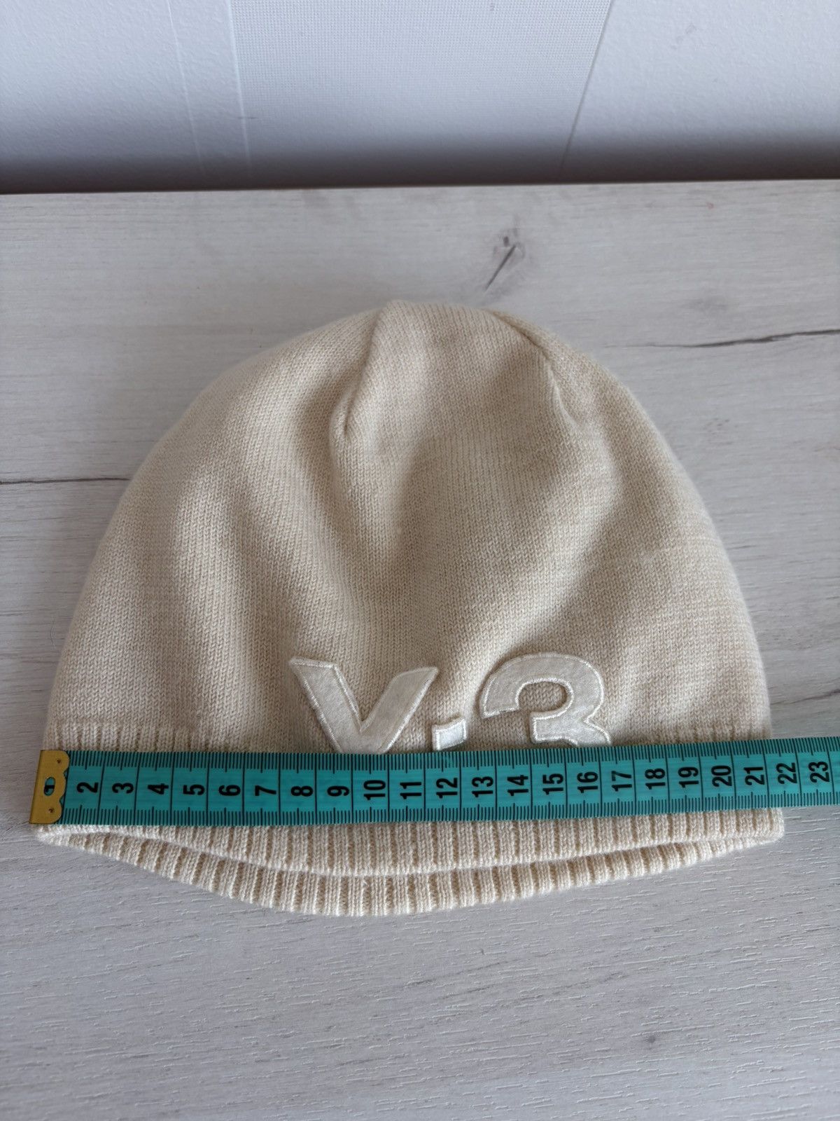 Yohji Yamamoto Y-3 Yohji Yamamoto Knit Beanie Hat & Gloves Set Cream Size S Size ONE SIZE - 20 Thumbnail