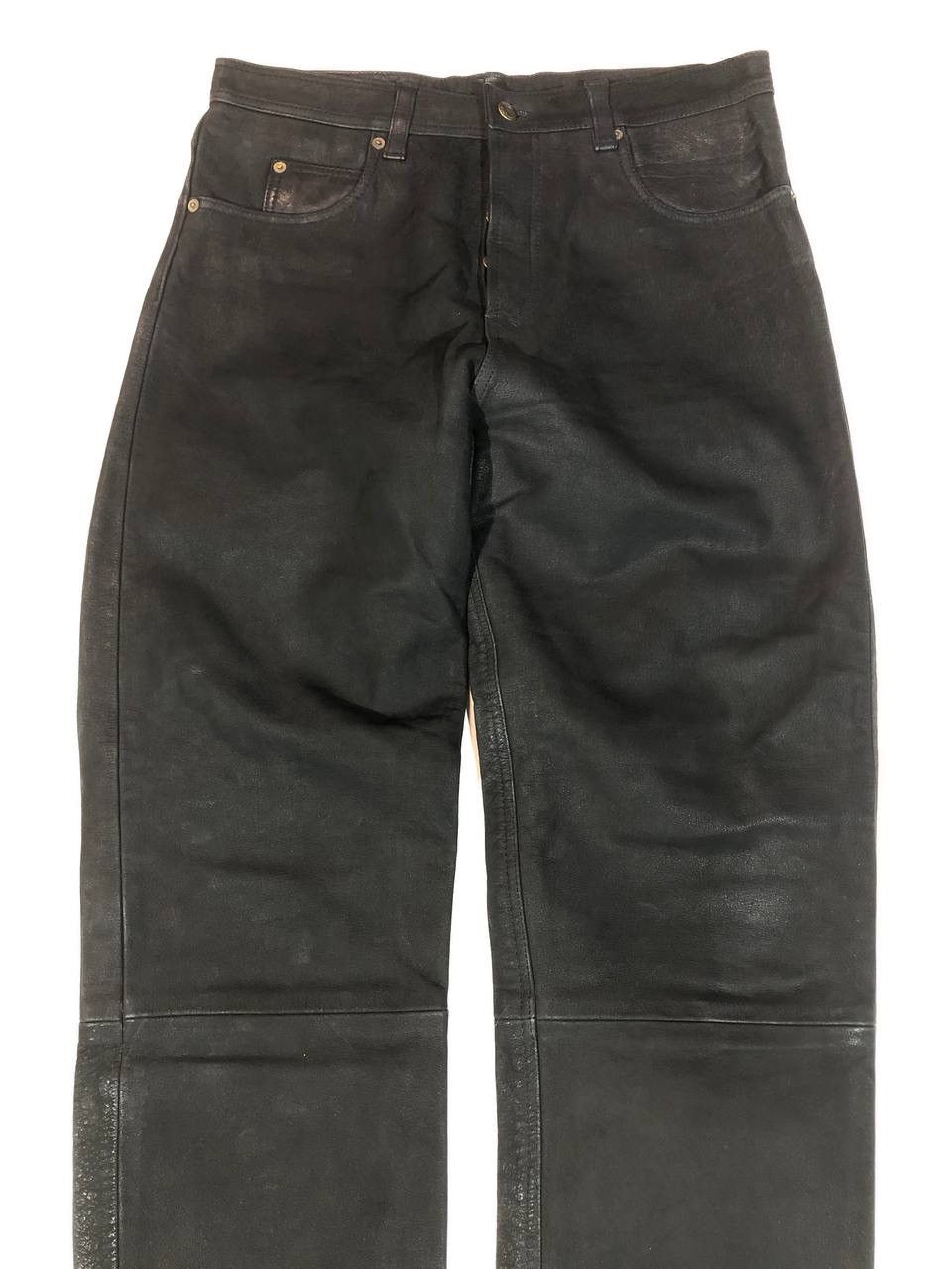 Leather × Vintage Off Set Vintage Leather Racing Moto Pants Size US 32 / EU 48 - 2 Thumbnail