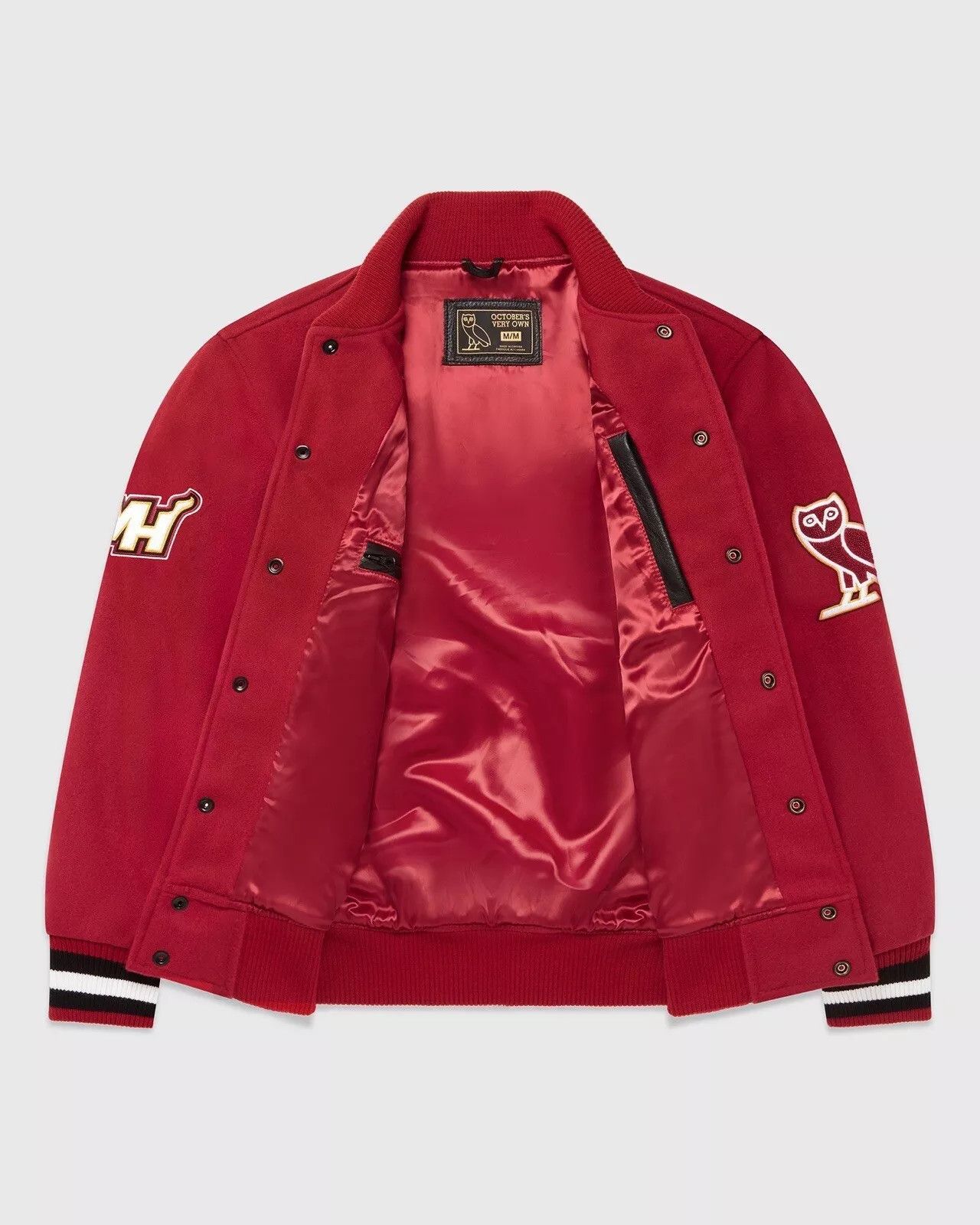 Drake × October's Very Own October’s Very Own x NBA Miami Heat Varsity Jacket - Medium Size US M / EU 48-50 / 2 - 13 Thumbnail