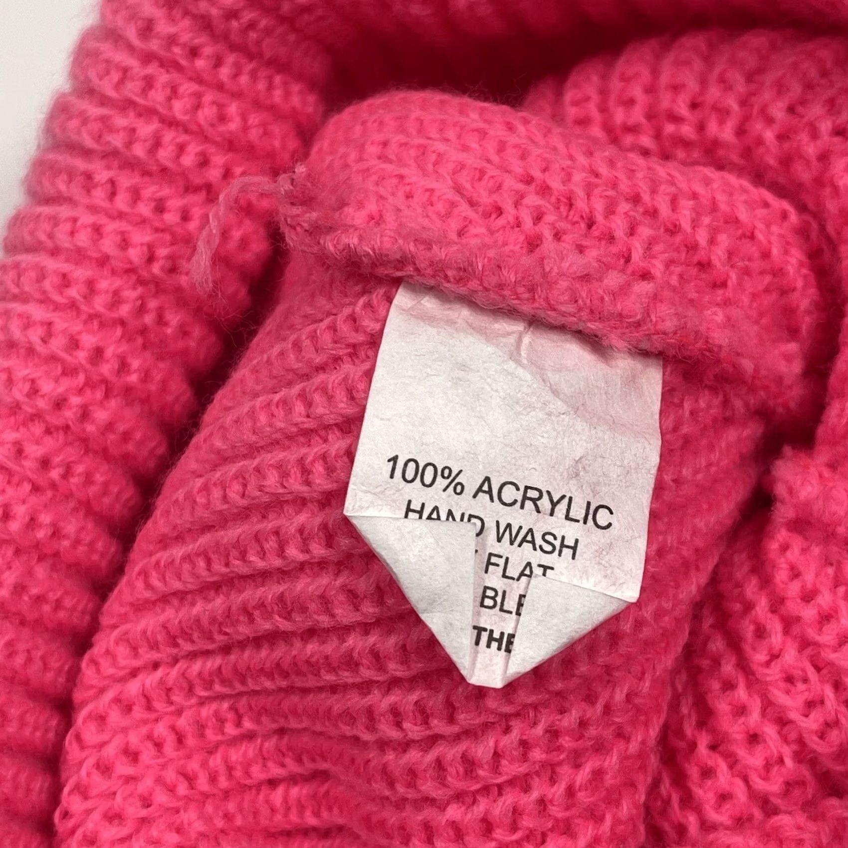 Vintage Unbranded Beanie Hat Womens Winter Snow Knit Pink One Size Fits 100% Acrylic Size ONE SIZE - 6 Thumbnail