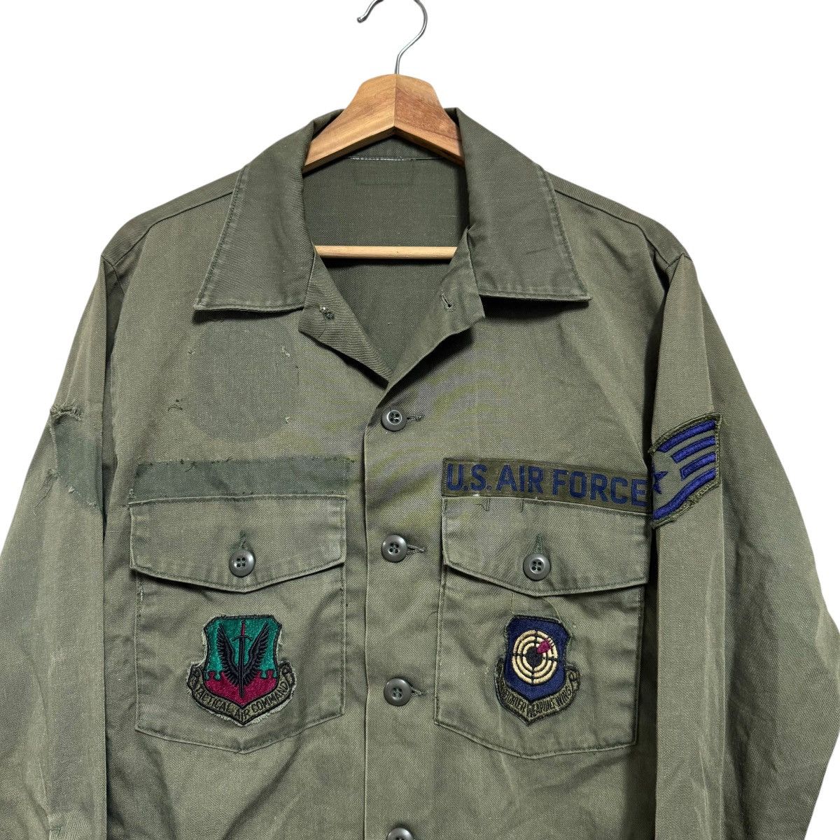 Vintage Vintage OG107 Fatigue Shirt Us Airforce Vietnam War Size US M / EU 48-50 / 2 - 3 Thumbnail