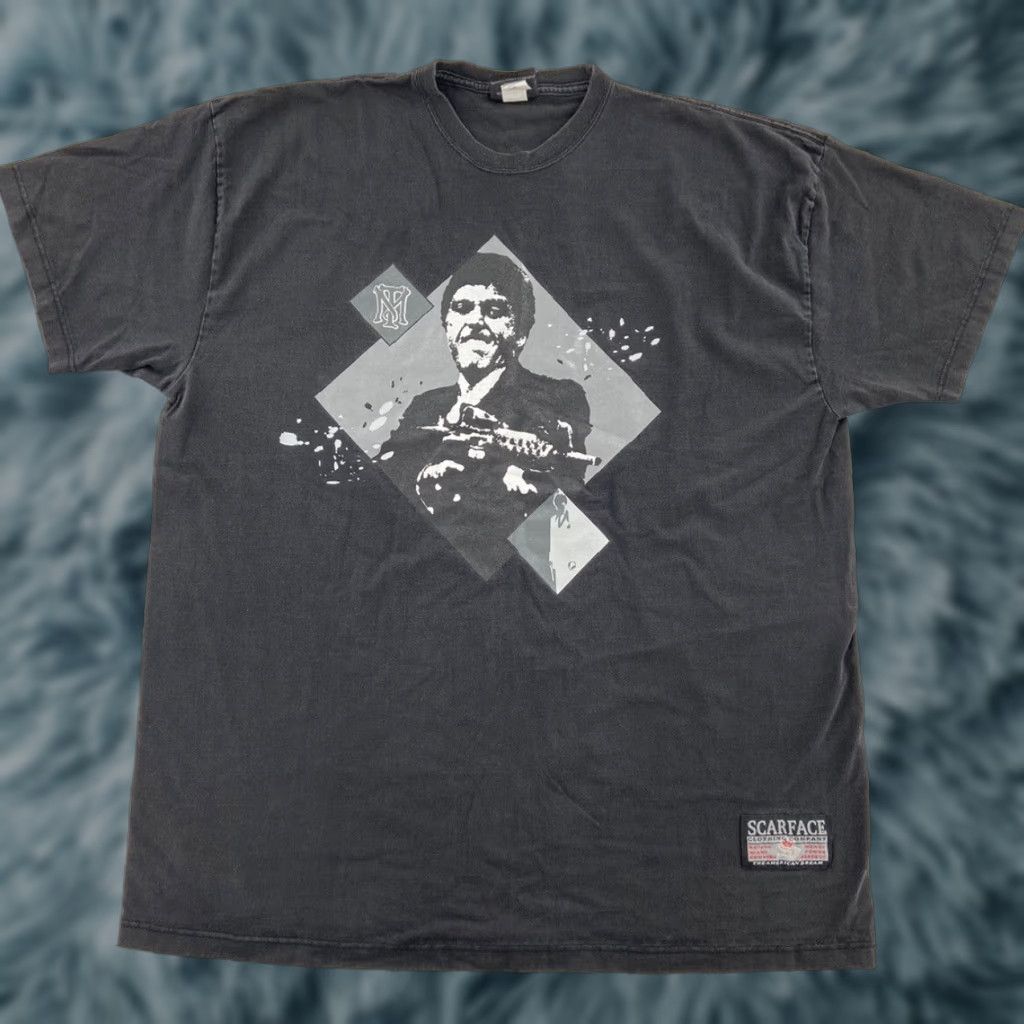 Vintage VINTAGE Scarface Clothing Company Tony Montana Black Graphic Shirt Adult 3XL Crew Neck Short Sleeve 100% Cotton Men Size US XXL / EU 58 / 5 - 1 Thumbnail