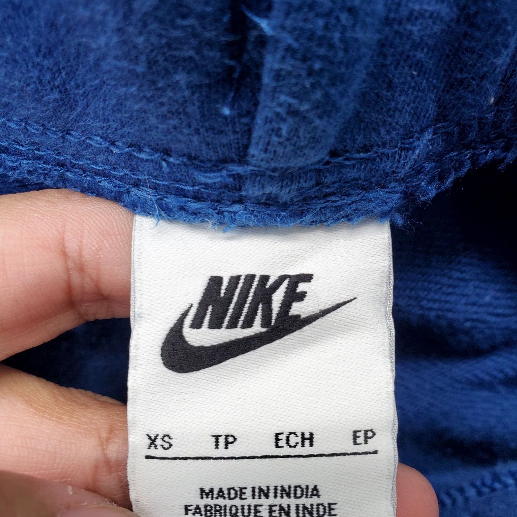 Nike Nike Sweatpants Womens XS Blue Embroidered Logo Elastic Waist Drawstring Tapered Size 26" / US 2 / IT 38 - 7 Thumbnail