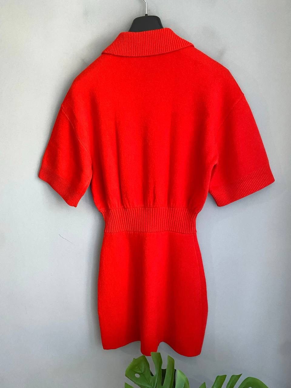 Sandro Sandro Women's Wool/Cashmere Red Knitted Mini Dress, 36/S Size S / US 4 / IT 40 - 14 Thumbnail