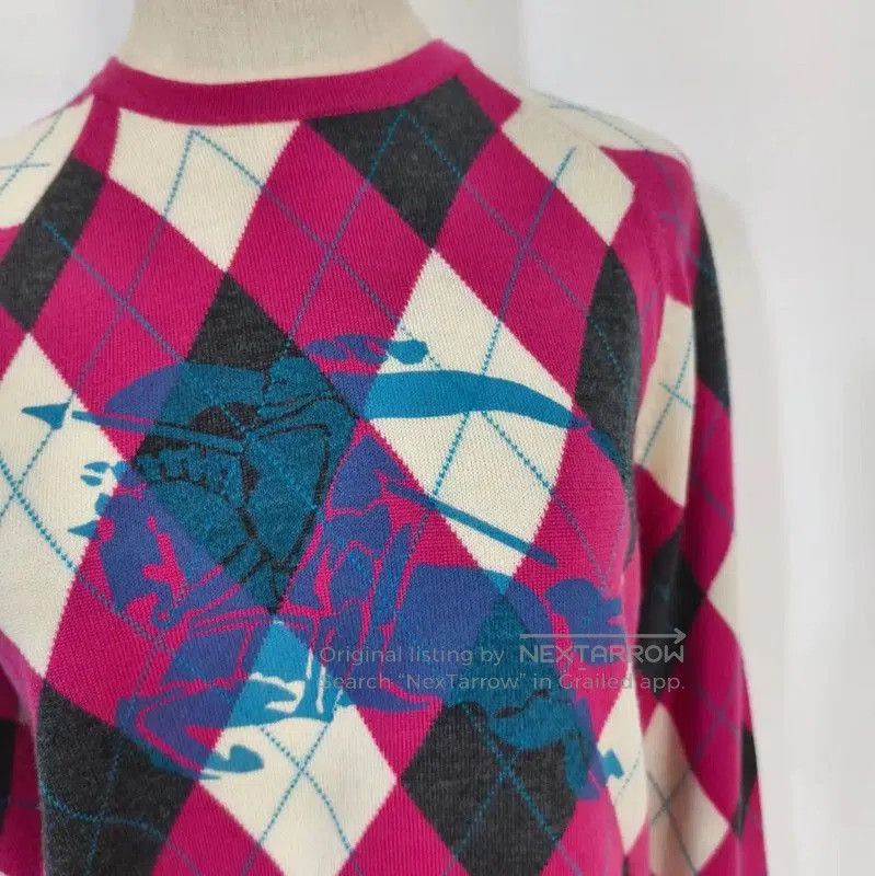 Burberry Burberry Multi-Color Wool Argyle Knit Sweater. Size M / US 6-8 / IT 42-44 - 2 Thumbnail