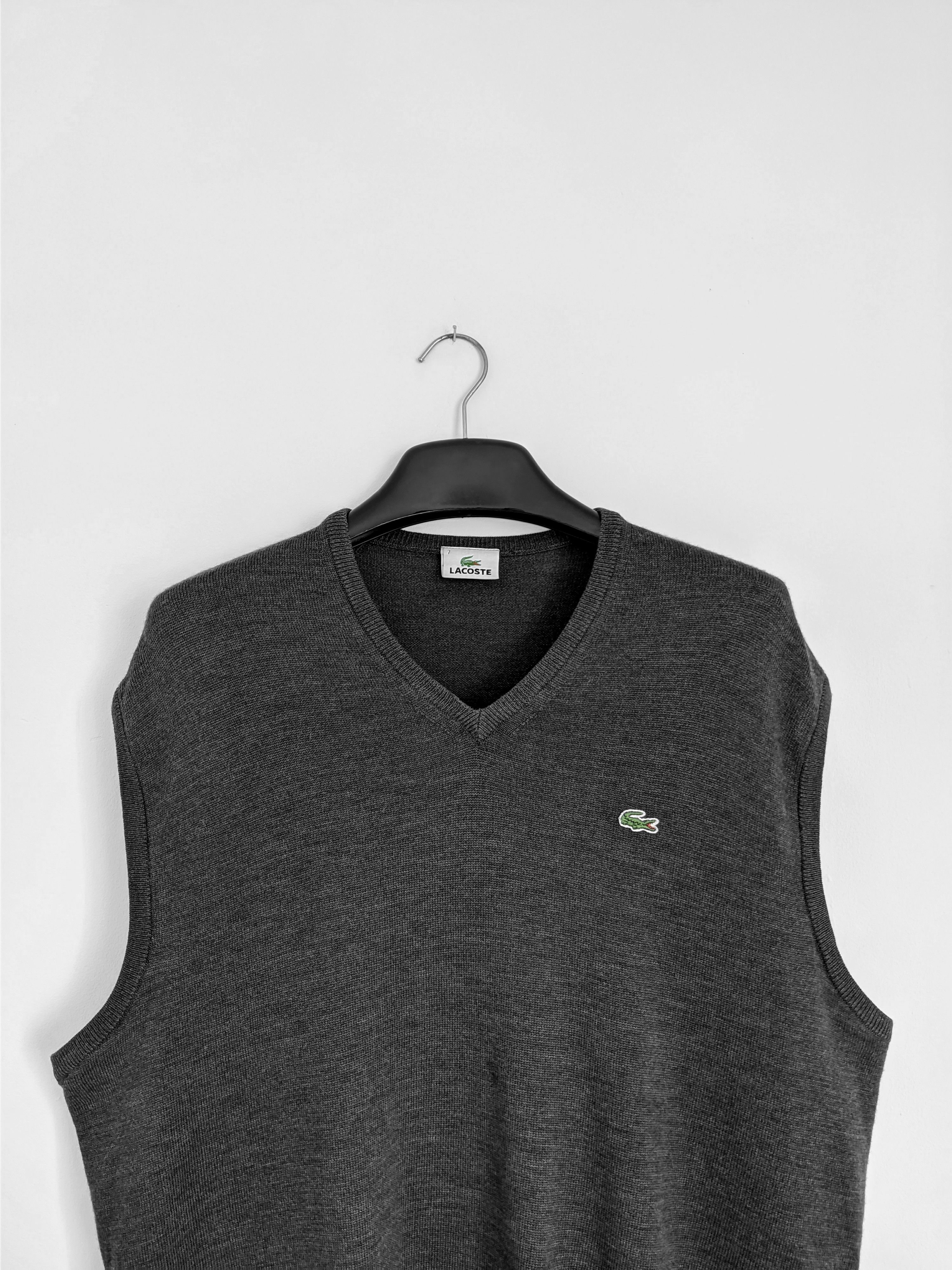 Lacoste Vintage lacoste vest cotton 90s sleveless Size US XL / EU 56 / 4 - 4 Thumbnail