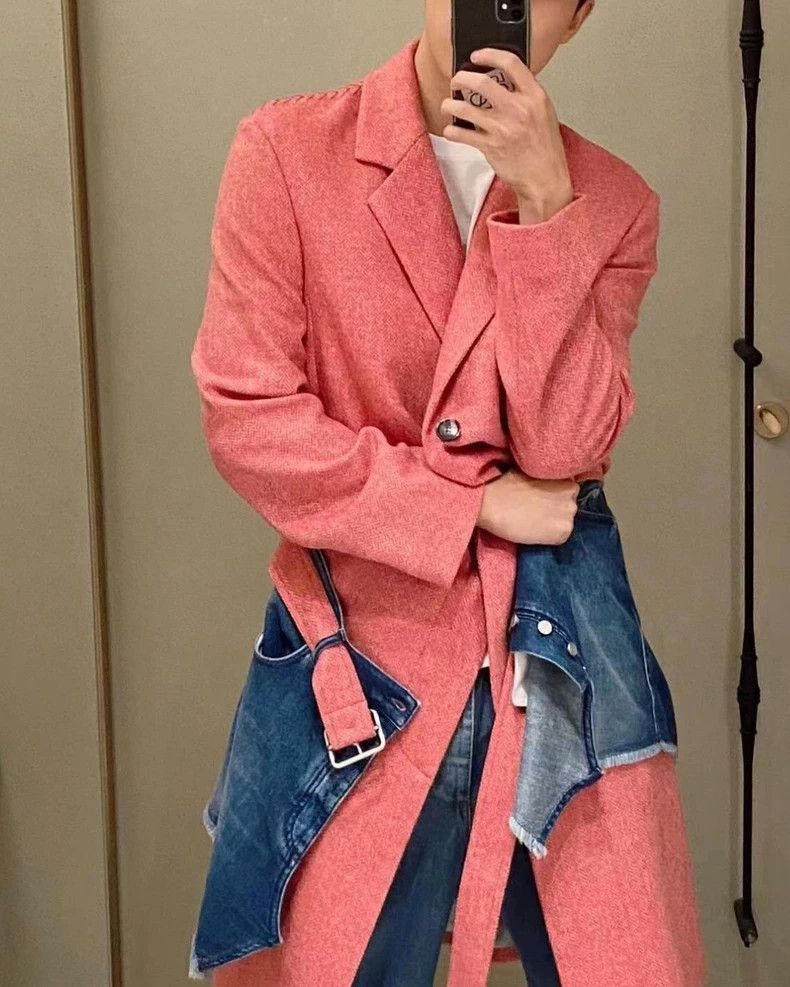 Loewe Loewe 22 autumn and winter out-of-print pink coat Size US M / EU 48-50 / 2 - 6 Thumbnail