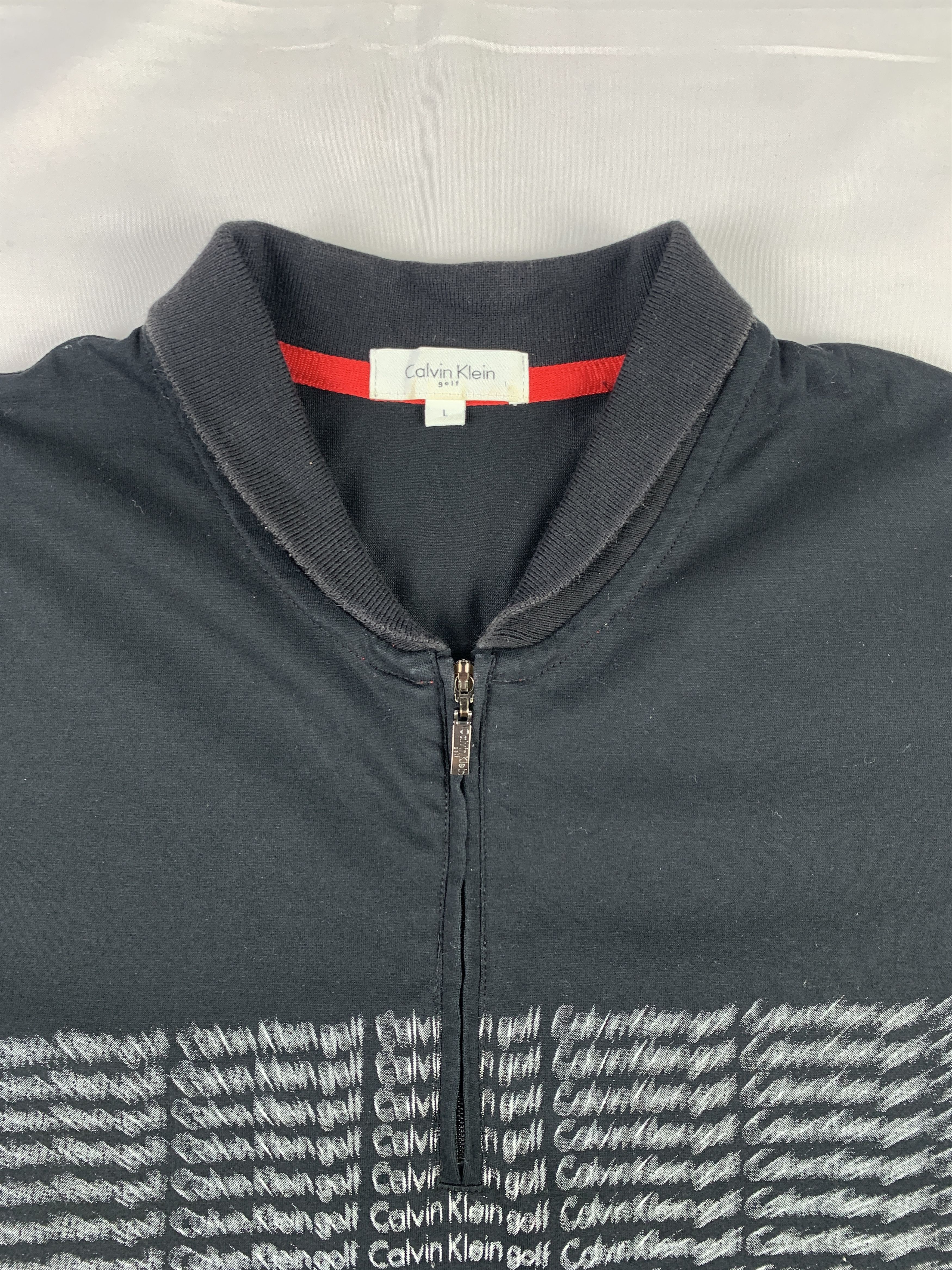 Calvin Klein Calvin Klein Golf Black Focus Blur Polo (L) Size L / US 10 / IT 46 - 6 Thumbnail
