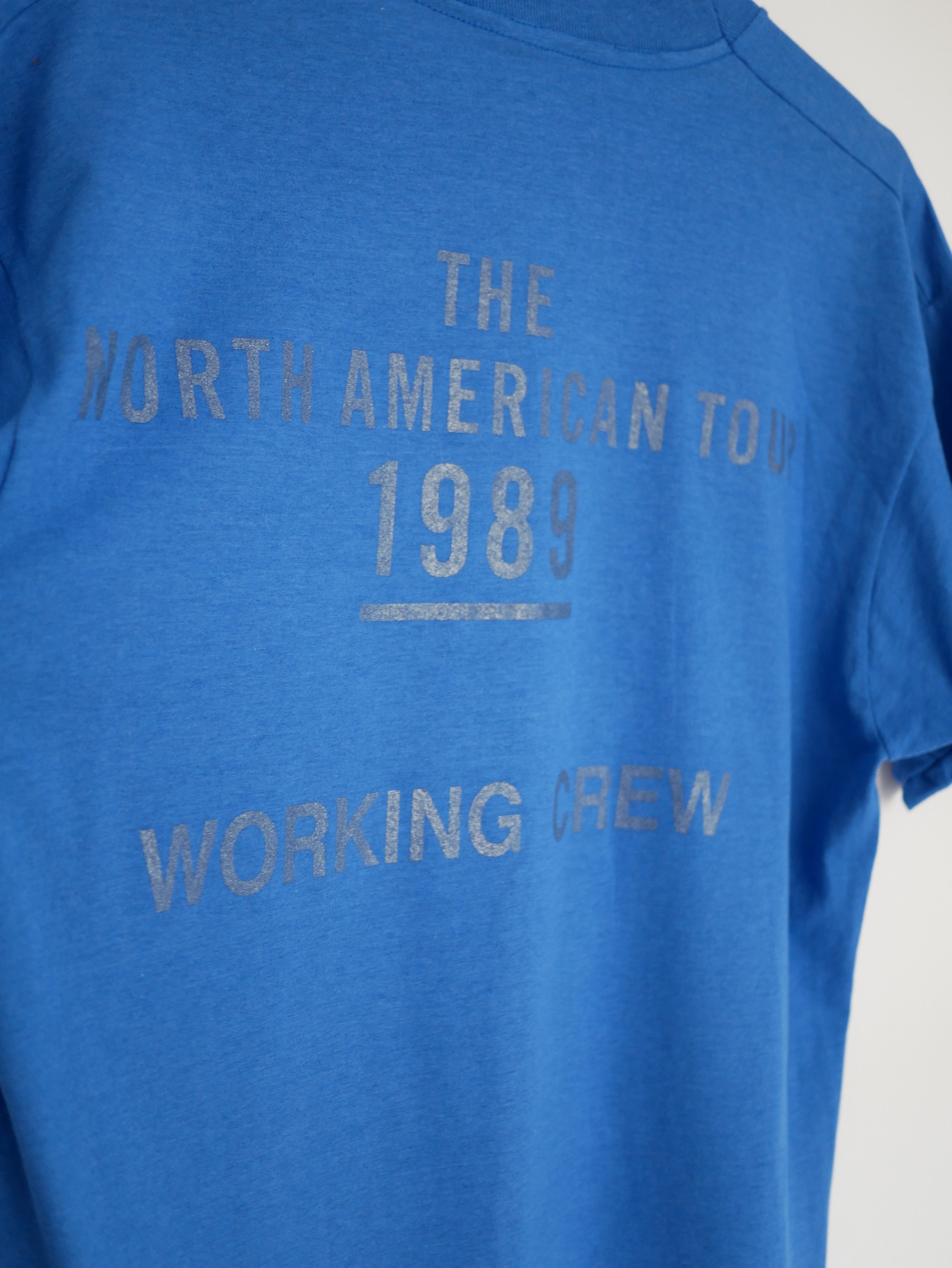 The Rolling Stones 1989 Rolling Stones Steel Wheels WORKING CREW T-Shirt XL Size US XL / EU 56 / 4 - 6 Thumbnail