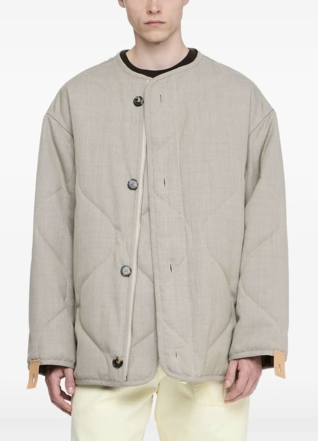 JW Anderson JW Anderson quilted button coat Beige Size M medium Wool Size US M / EU 48-50 / 2 - 2 Thumbnail