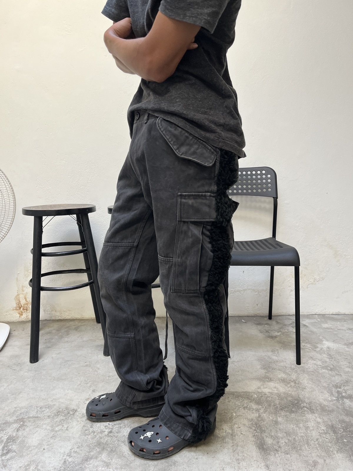 Japanese Brand × Maison MIHARA YASUHIRO Mihara Yasuhiro Fur Cargo pant Size US 32 / EU 48 - 3 Thumbnail