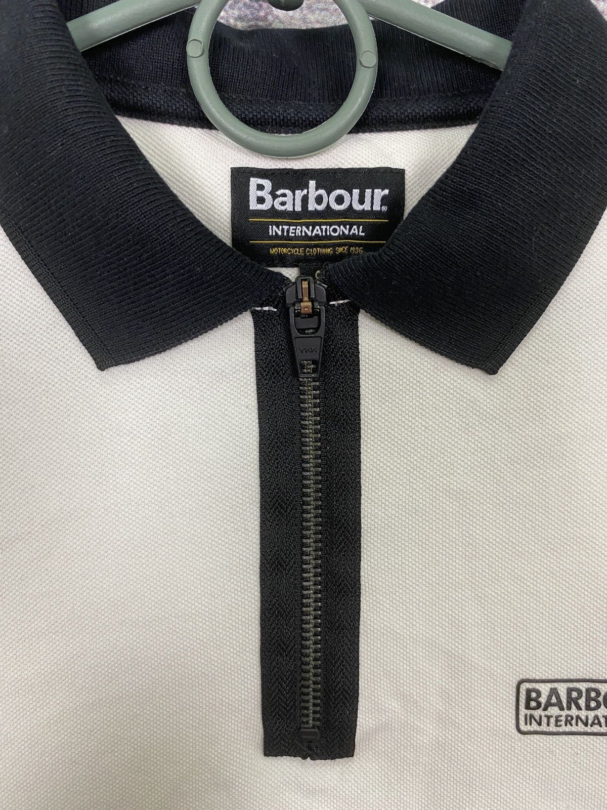 Barbour Vintage rare zip T-shirt polo Barbour y2k Size US S / EU 44-46 / 1 - 5 Thumbnail