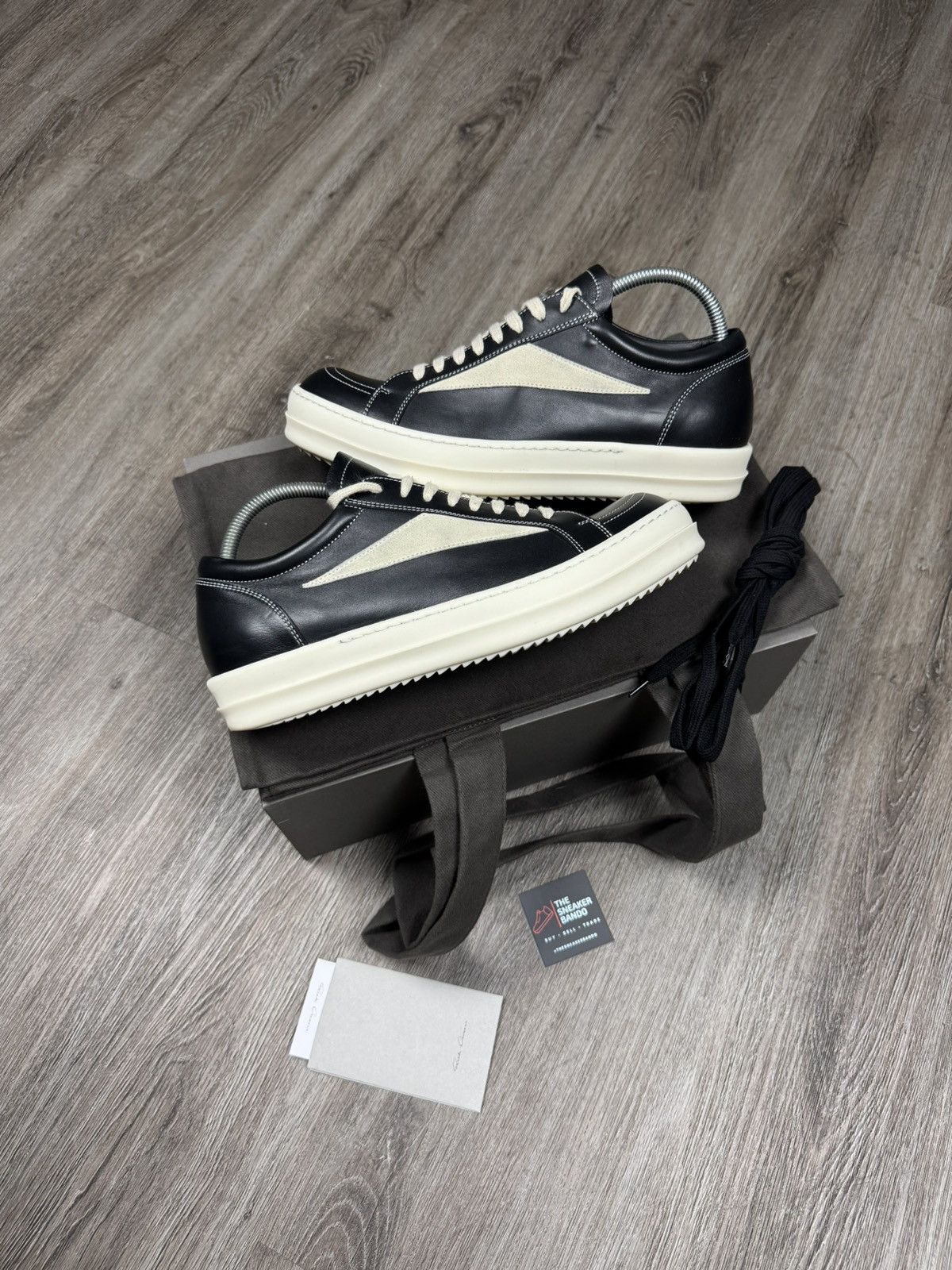 Rick Owens Strobe Vintage Low Black Milk Size 42EU