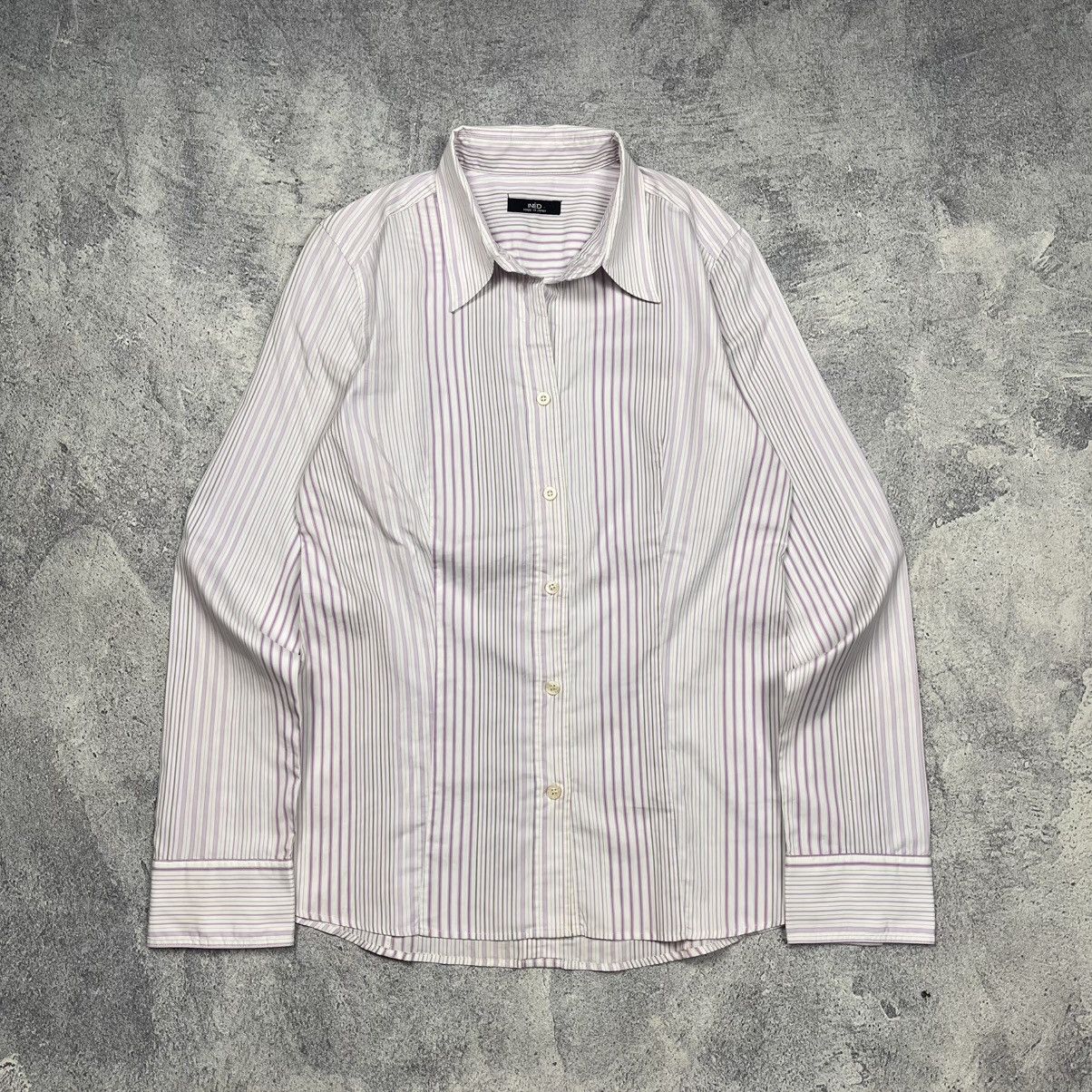Yohji Yamamoto Ined By Yohji Yamamoto Striped Button Up Shirt Size US S / EU 44-46 / 1 - 1 Thumbnail