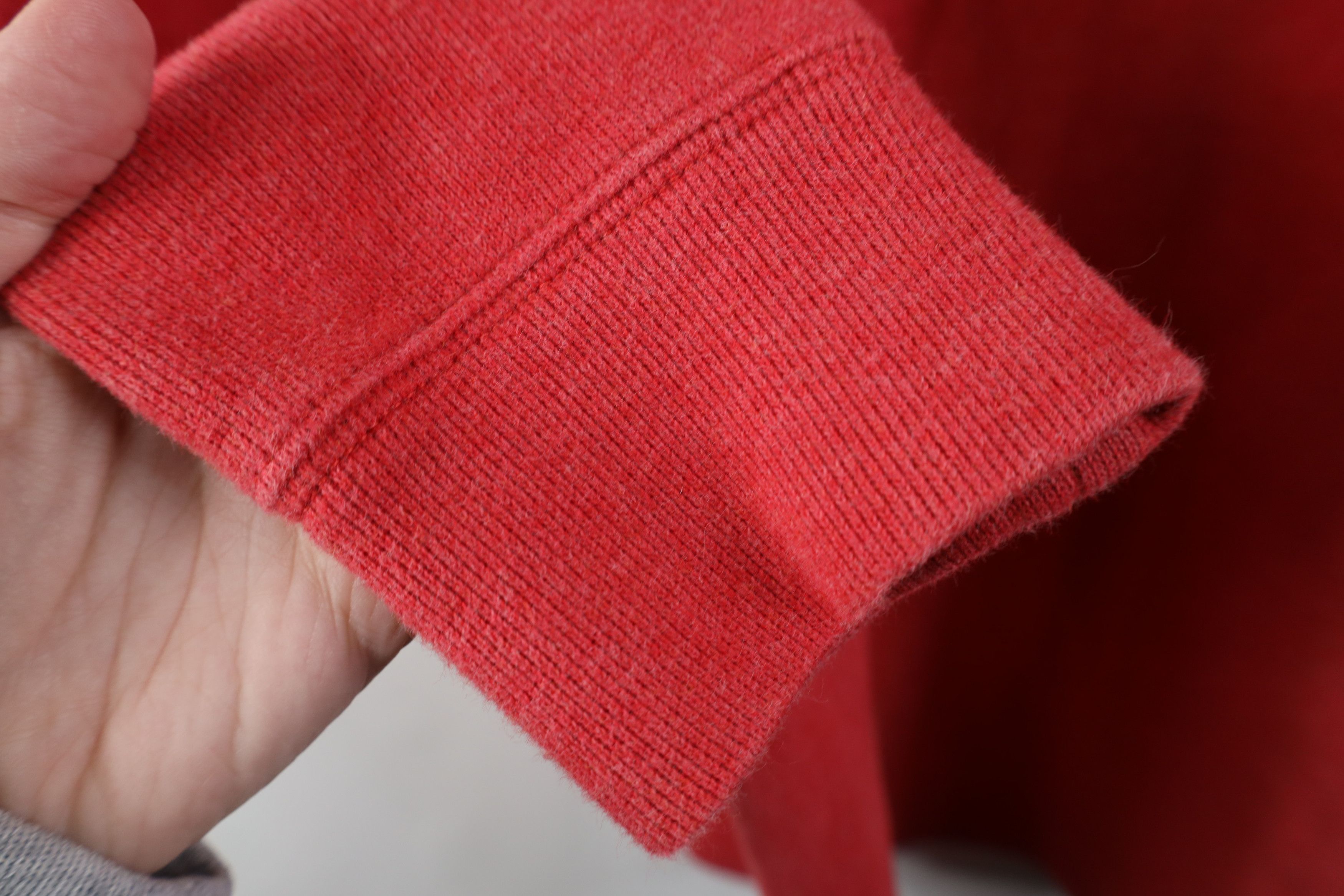 Ralph Lauren Vintage Y2K Ralph Lauren Ribbed Knit Half Zip Sweater Red Size US L / EU 52-54 / 3 - 7 Thumbnail