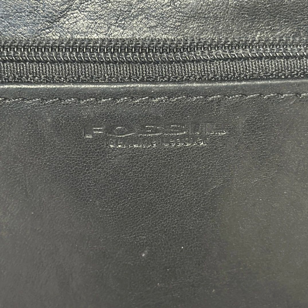 Fossil FOSSIL Leather Bifold Wallet Snap Closure Women Small Black Multicolor Exterior Leather Exterior Color Wallet Style, W 7” H 4” Size ONE SIZE - 4 Thumbnail