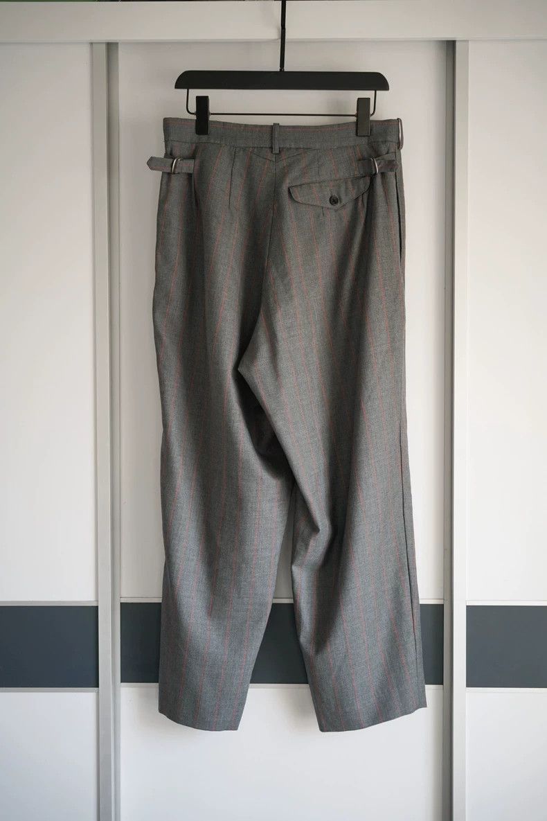 Yohji Yamamoto Yohji Yamamoto Yohji Yamamoto Gray Orange Striped Pants Size US 41 - 2 Thumbnail