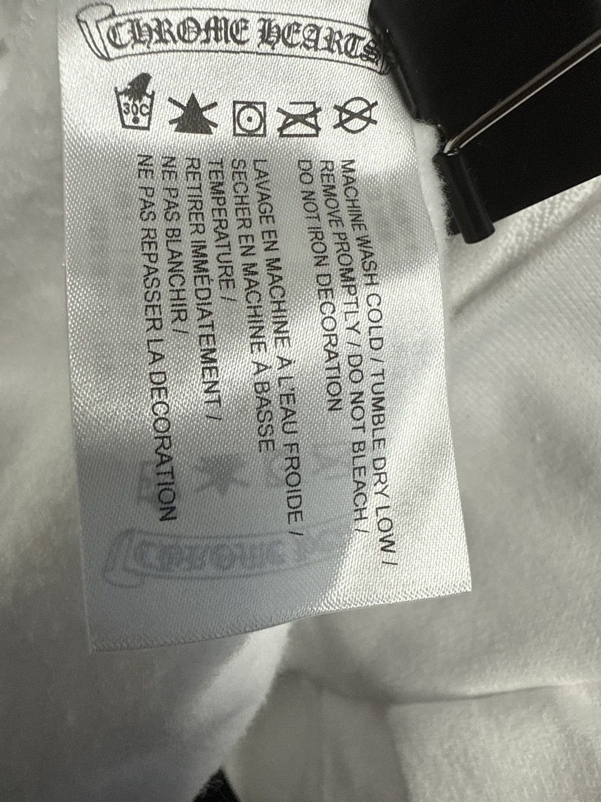 Chrome Hearts CHROME HEARTS SCRIPT ZIP UP HOODIE WHITE BLACK Size US S / EU 44-46 / 1 - 9 Thumbnail