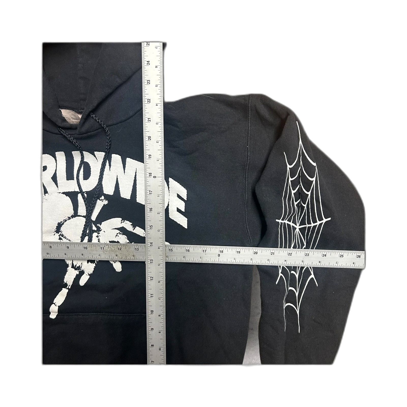 Vintage Spider Worldwide Santea Black Hoodie Men's Size Medium Size US M / EU 48-50 / 2 - 4 Thumbnail