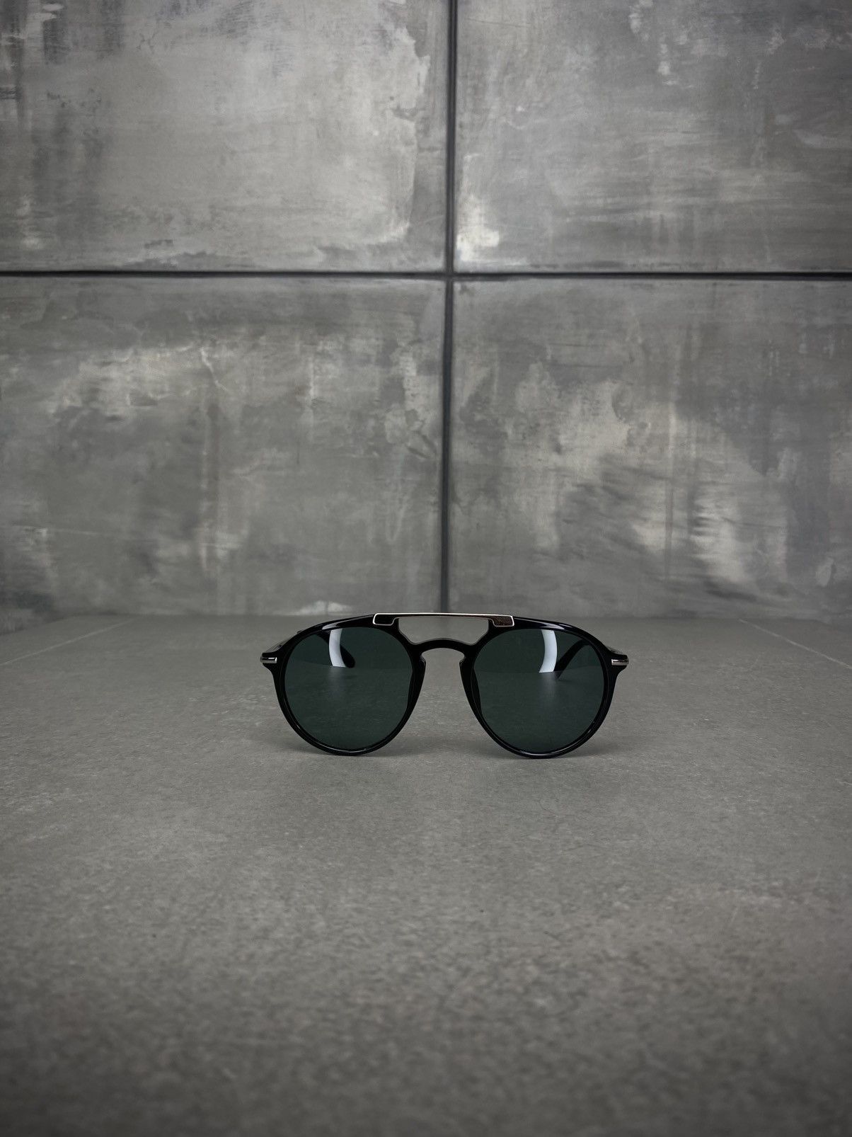 Dries Van Noten × Linda Farrow 🖤 Sunglasses Black/Gunmetal/Navy Size ONE SIZE - 1 Thumbnail