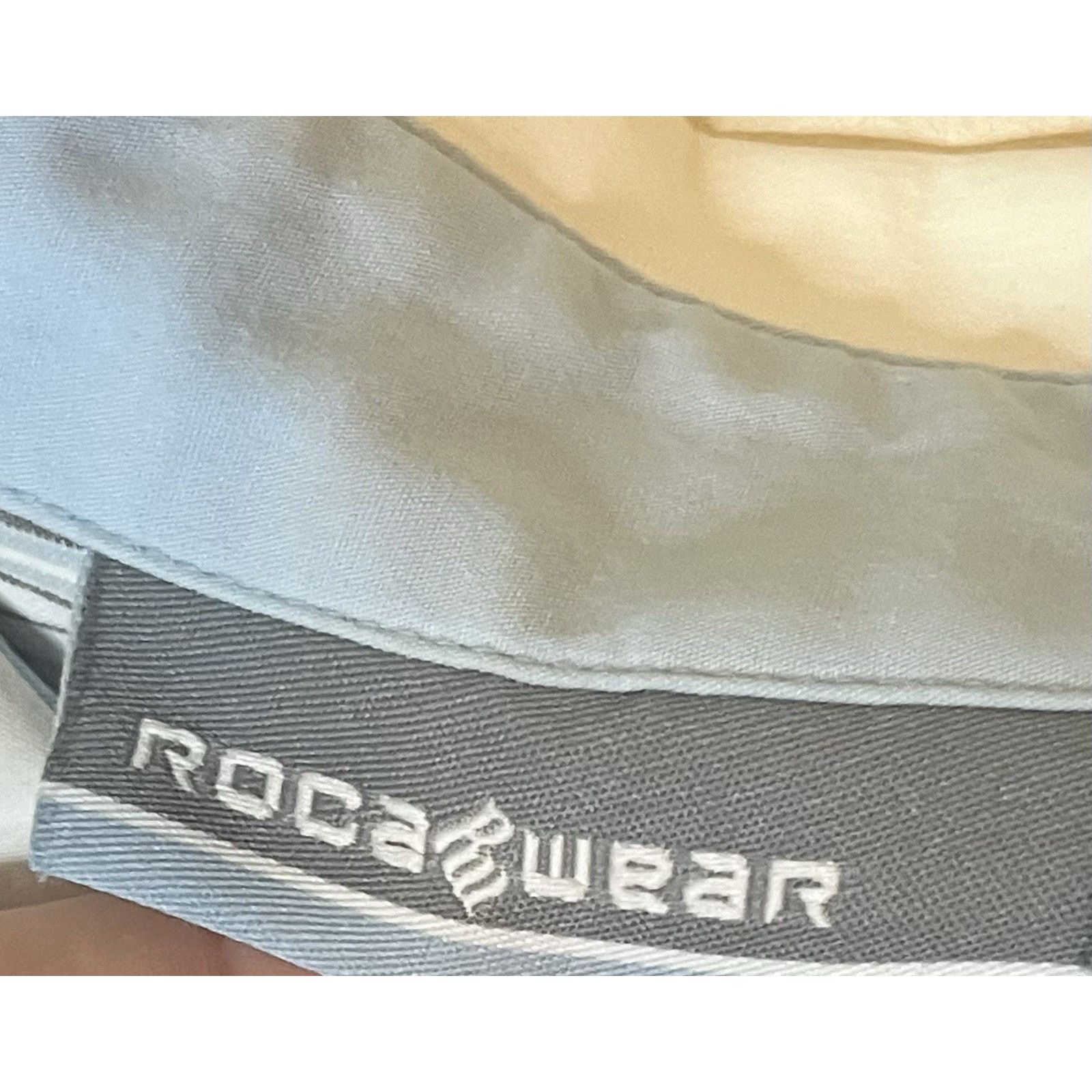 Rocawear Rocawear Mens Large White Blue Gray Button Down Shirt Size US L / EU 52-54 / 3 - 3 Thumbnail