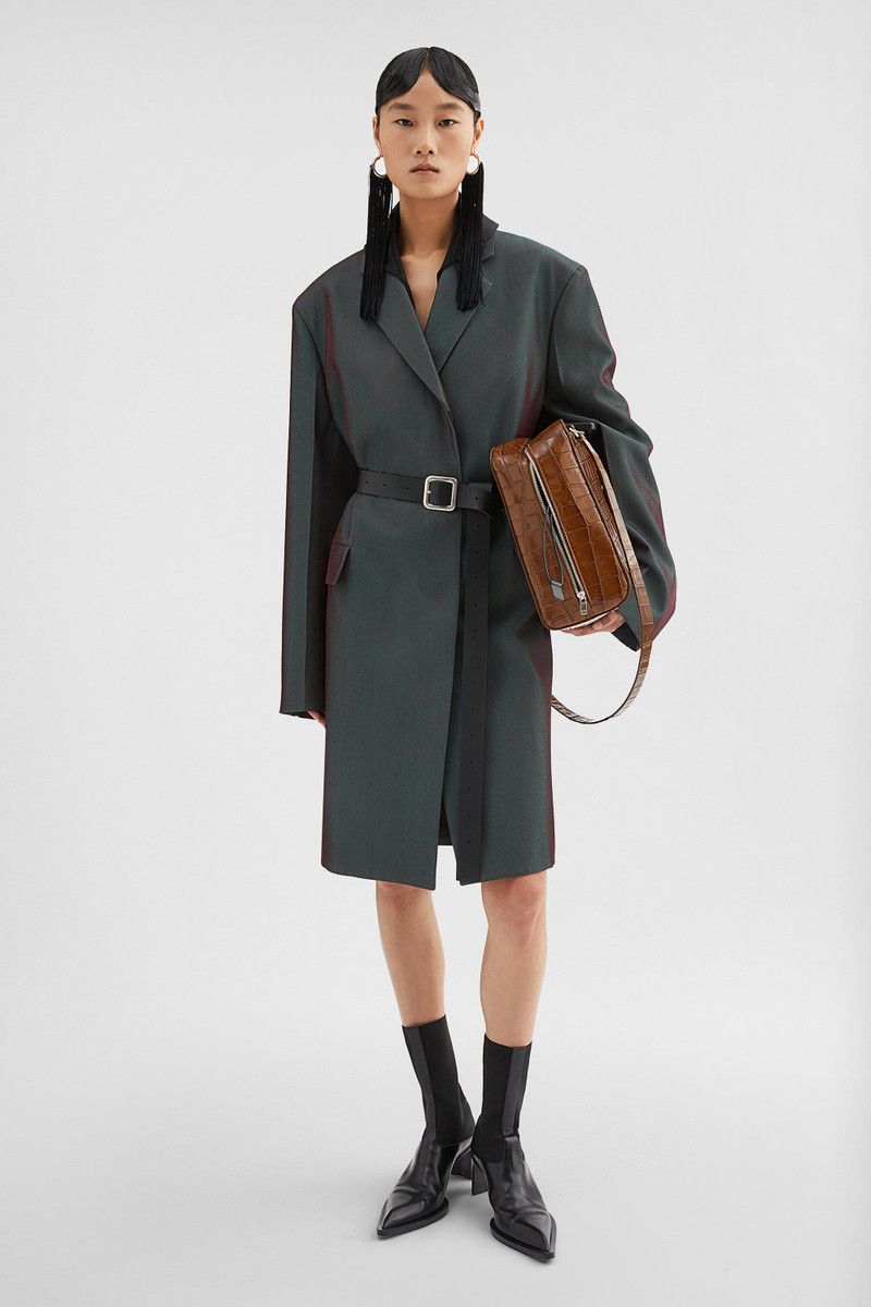 Jil Sander o1loc1c0426 Tailored Coat in Charcoal Grey Size XL / US 12-14 / IT 48-50 - 6 Thumbnail