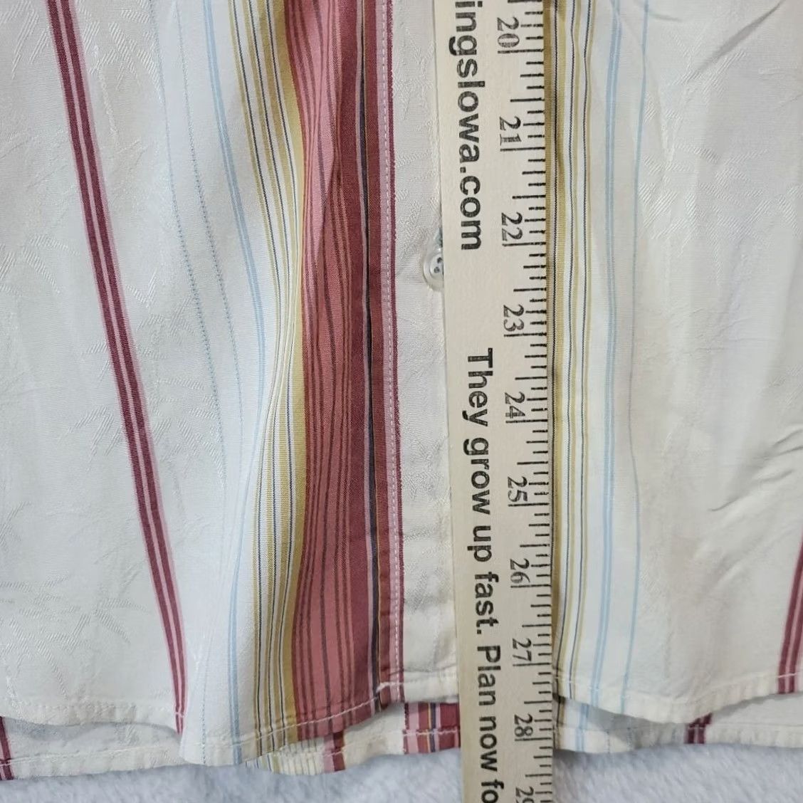 Tommy Bahama Tommy Bahama Silk Blend Casual Shirt Striped Button Front Beach Multicolor Men M Size US M / EU 48-50 / 2 - 4 Thumbnail